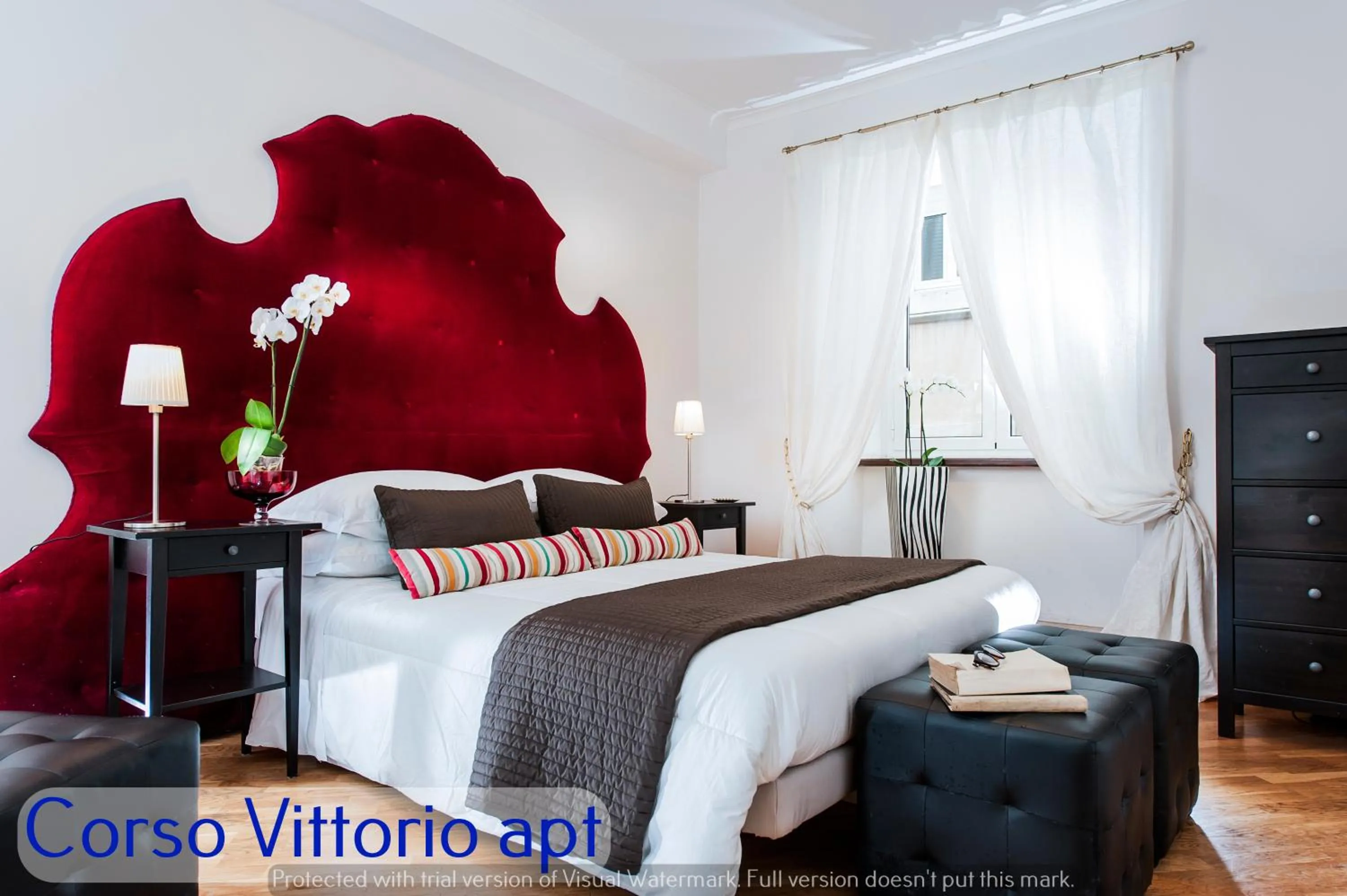 Bedroom, Bed in Corso Vittorio Apartments