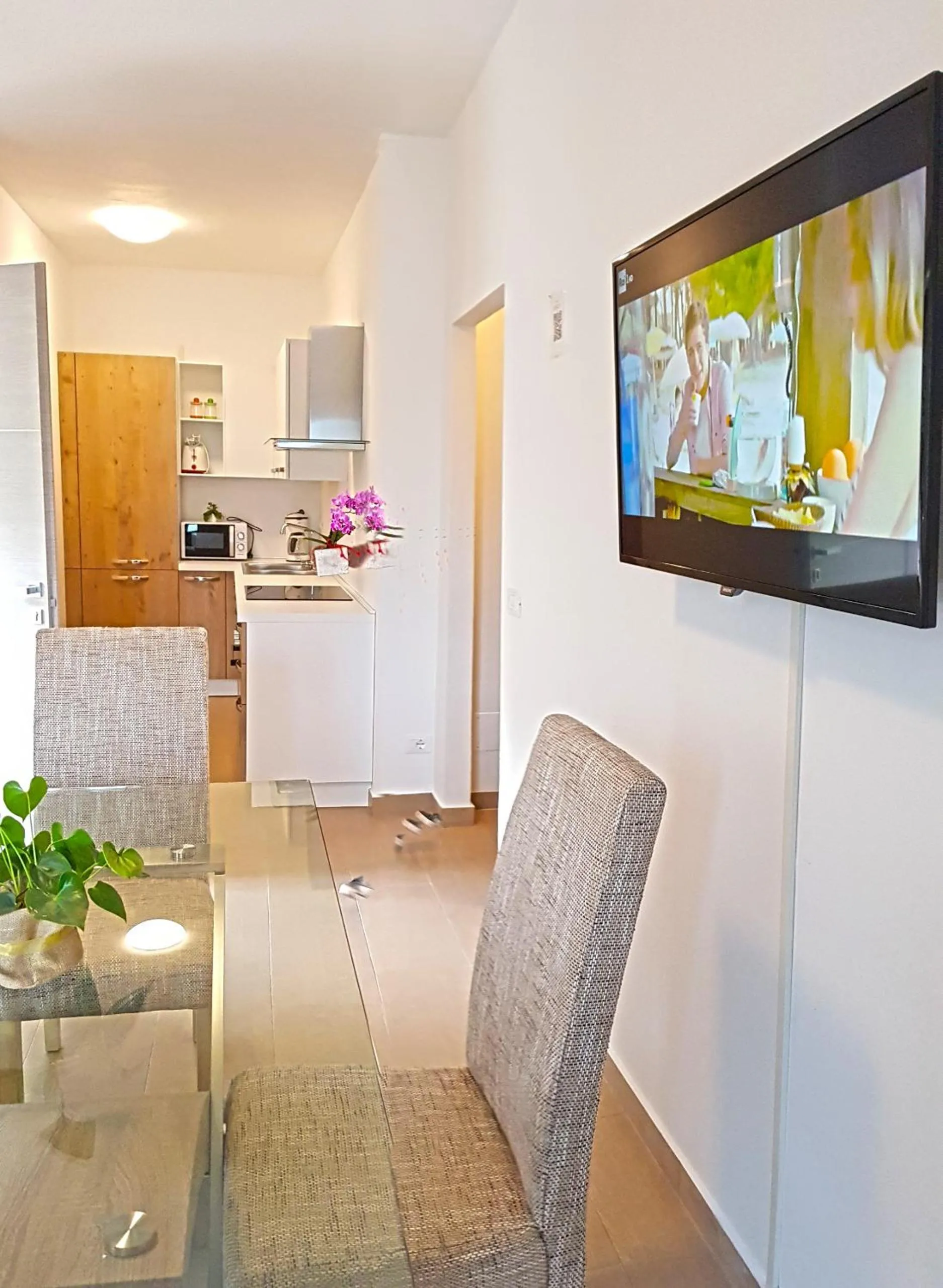 TV and multimedia in Casa Gina Garden and view by Gardadomusmea