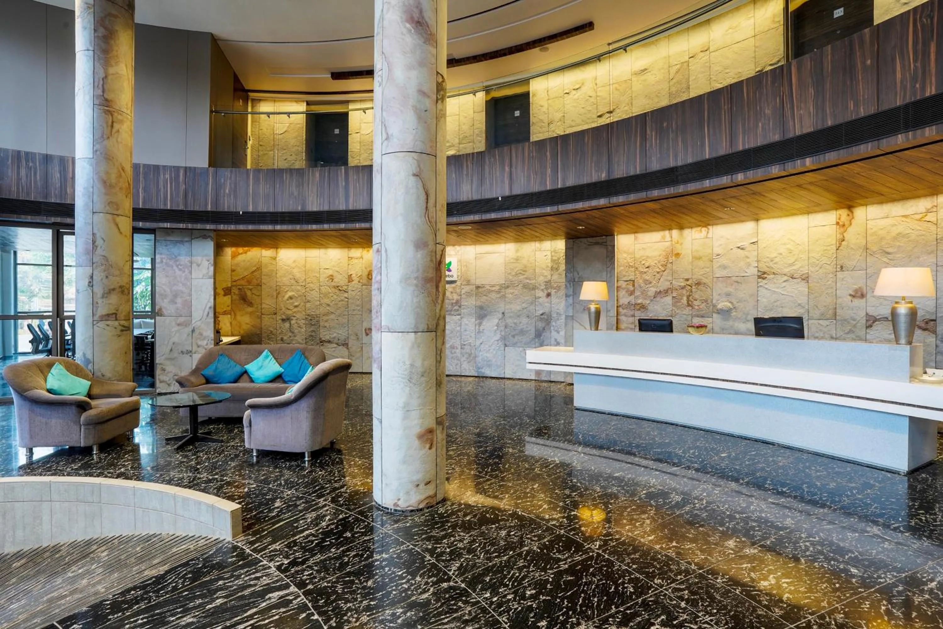 Lobby or reception in Treebo Premium Niraali Executive, Hinjewadi