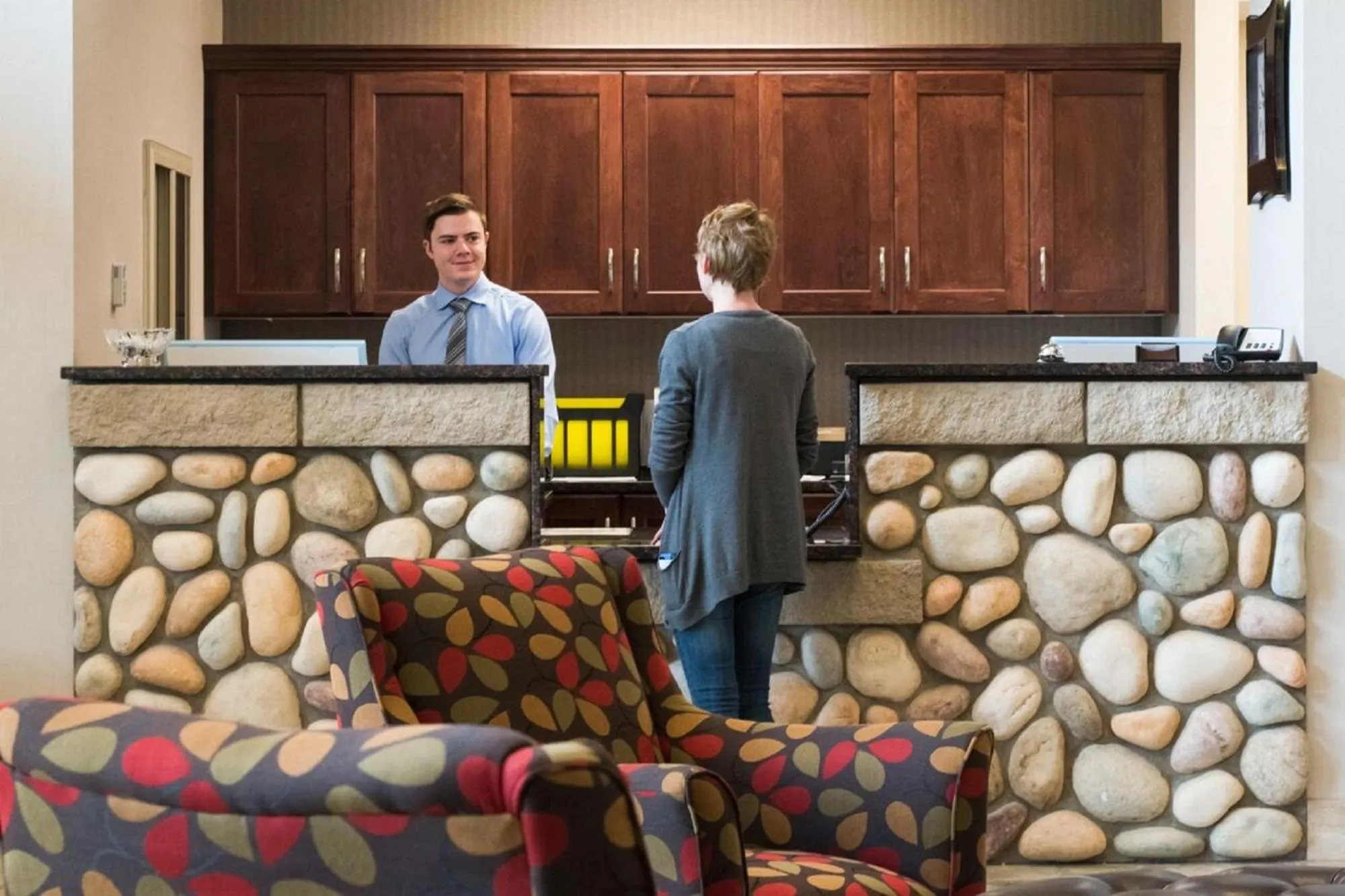 Lobby or reception in Cobble Creek Lodge