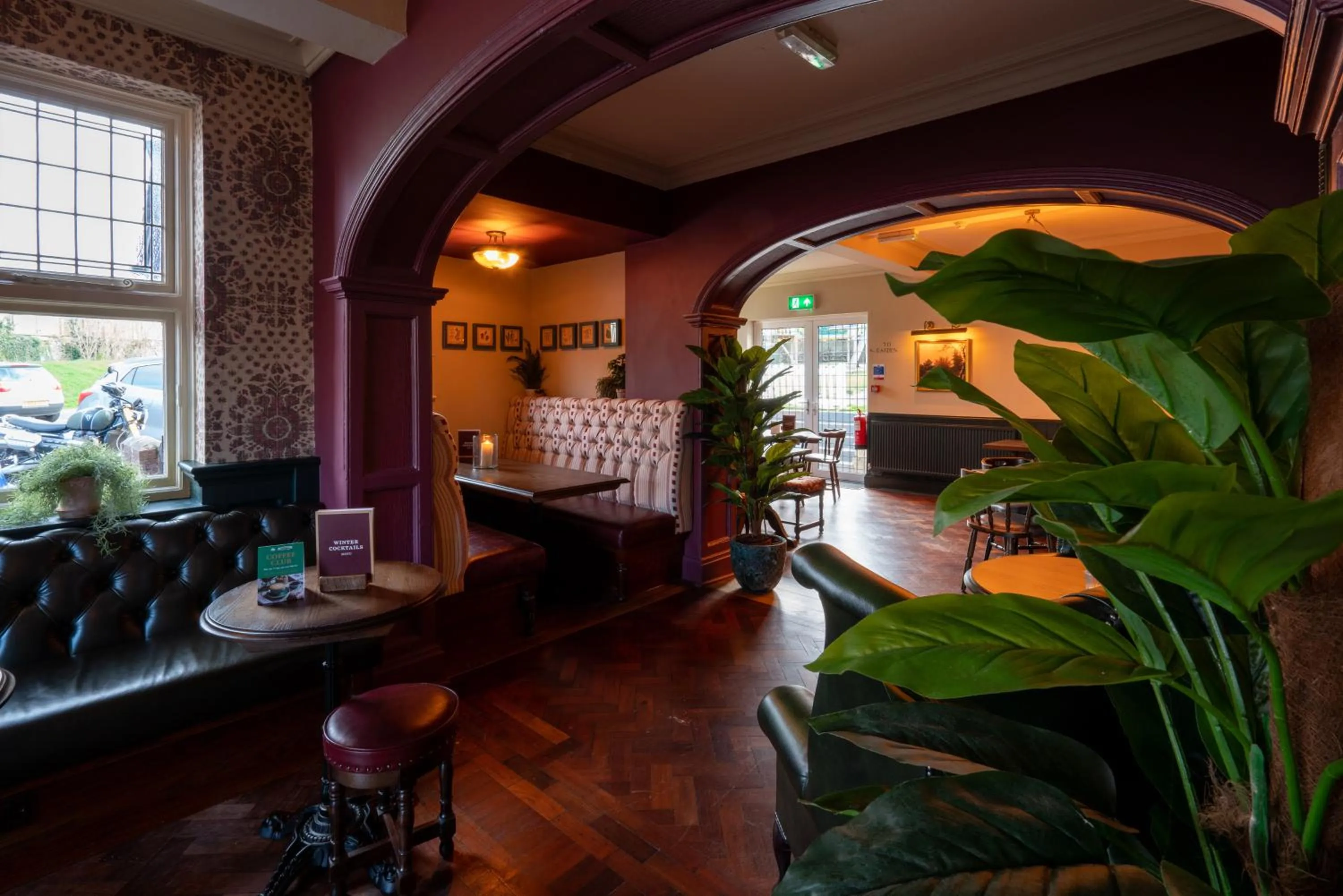 Seating area in The Rising Sun