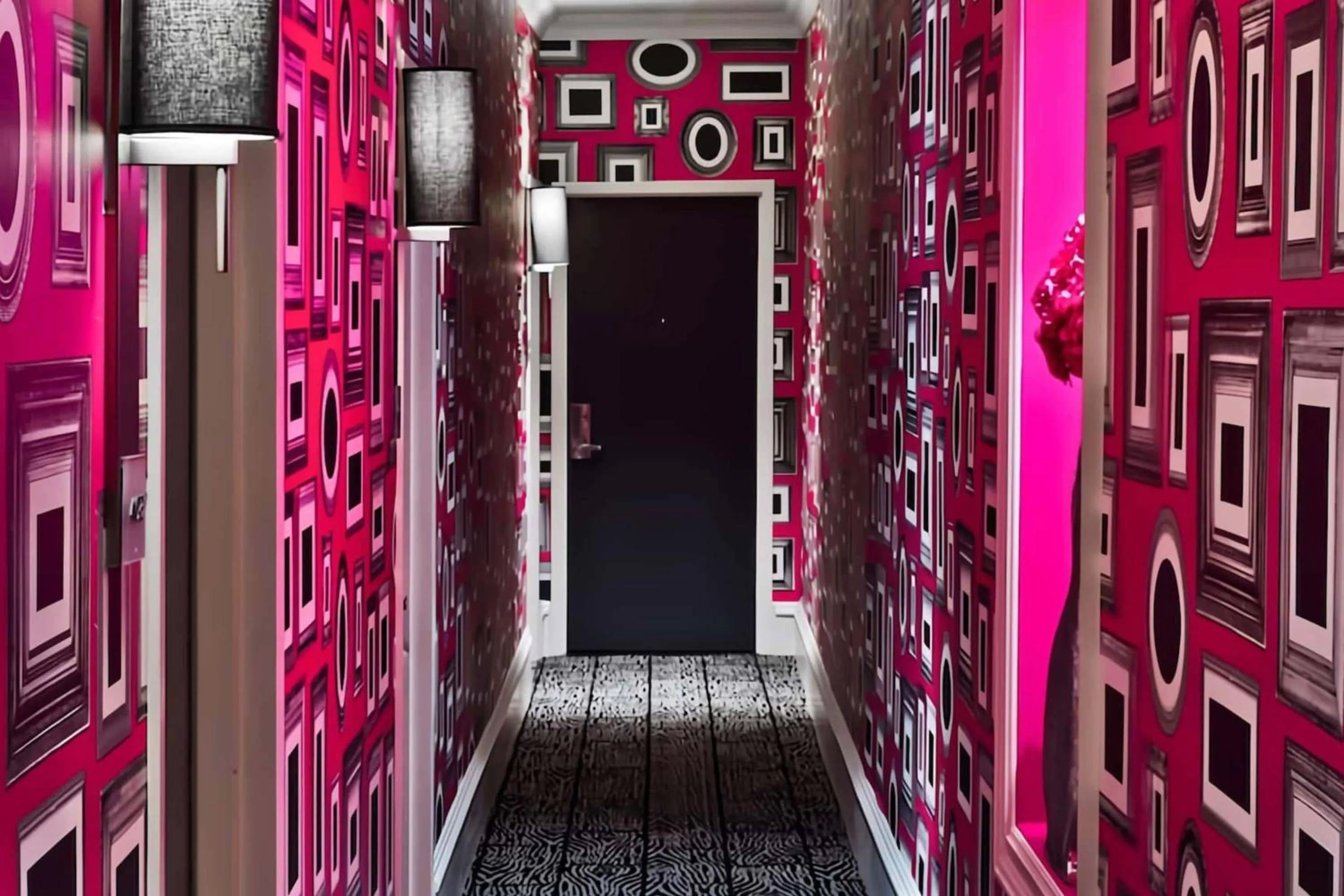 Communal lounge/ TV room in Moderne Hotel