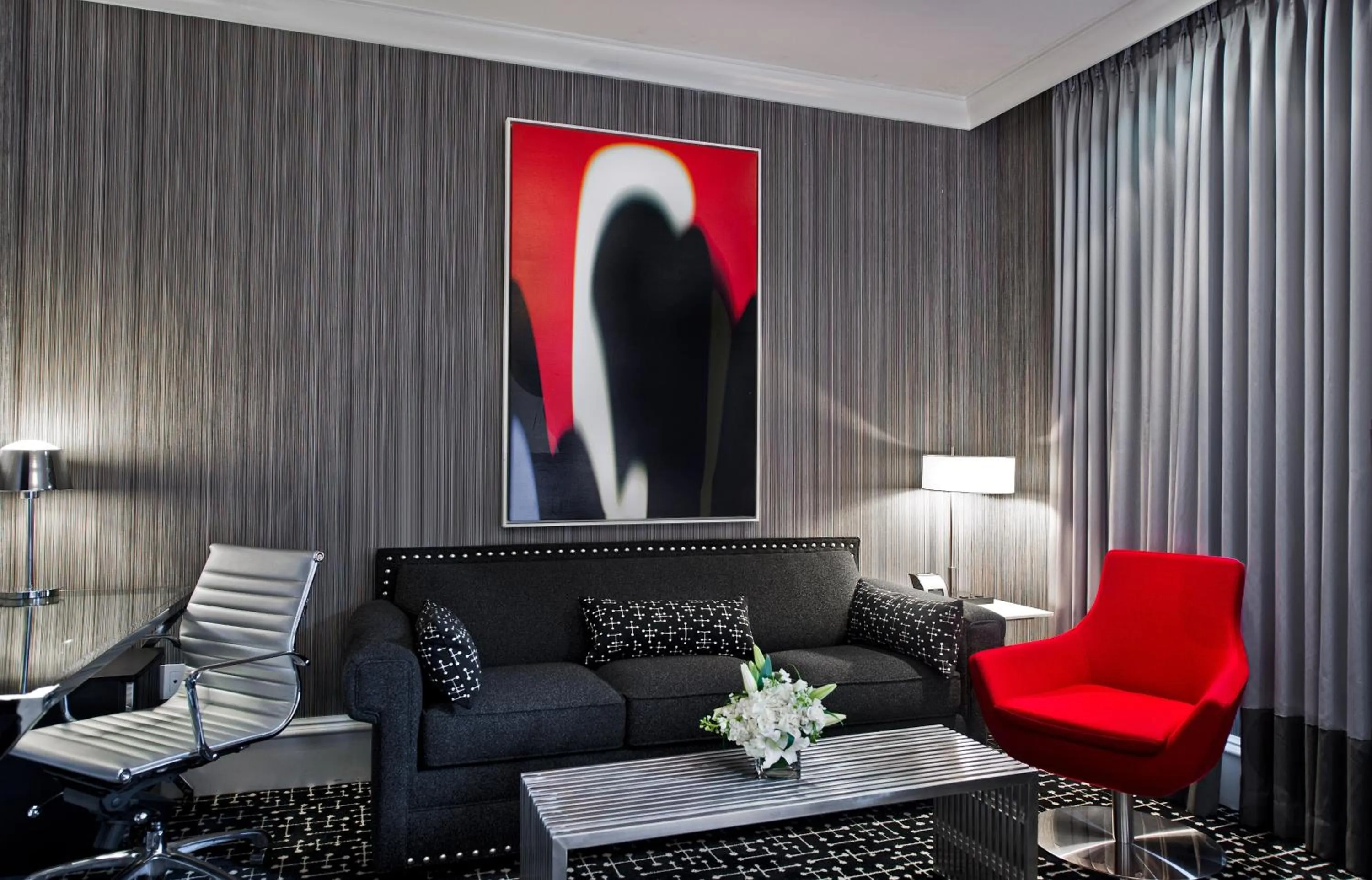 Living room in Moderne Hotel
