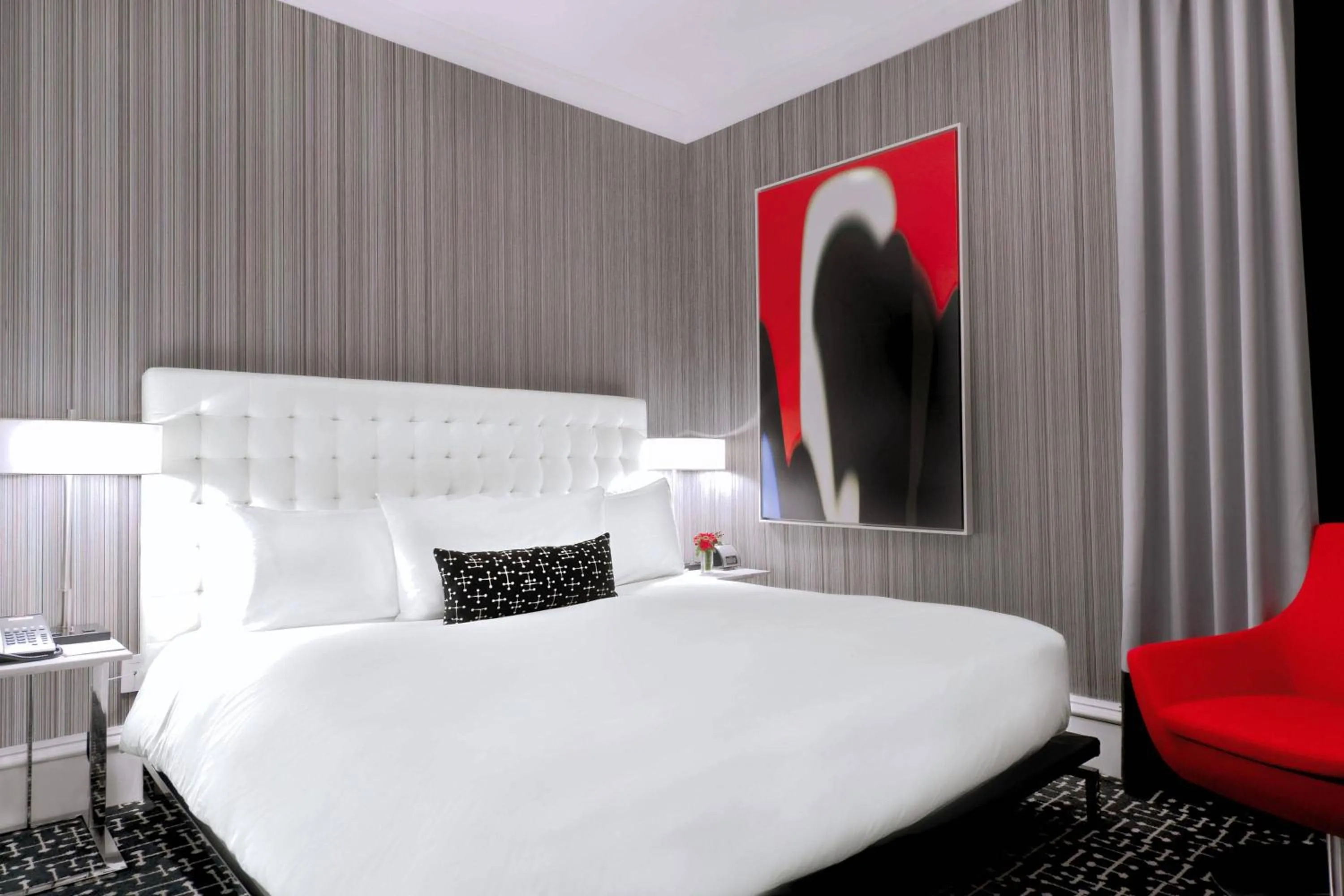 Bed in Moderne Hotel