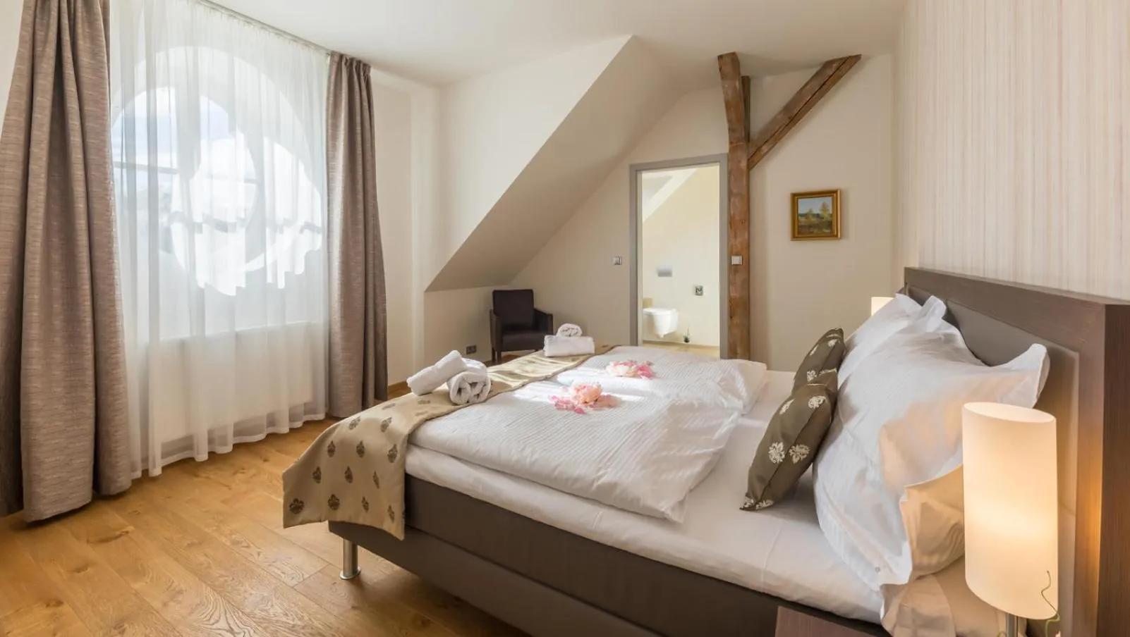 Bed in Wellness & Spa hotel Villa Regenhart