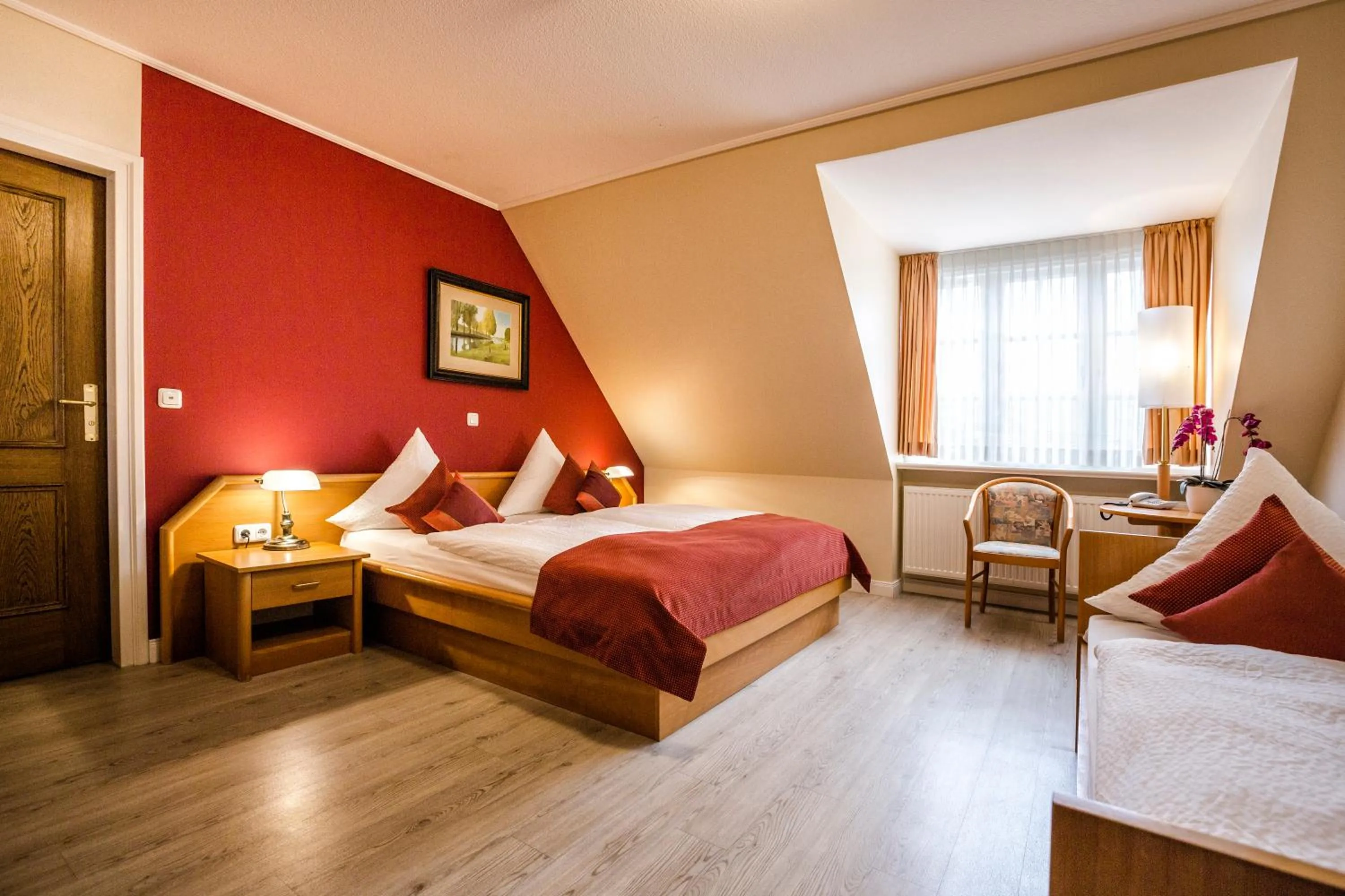 Bedroom, Bed in Hotel Neuwarft