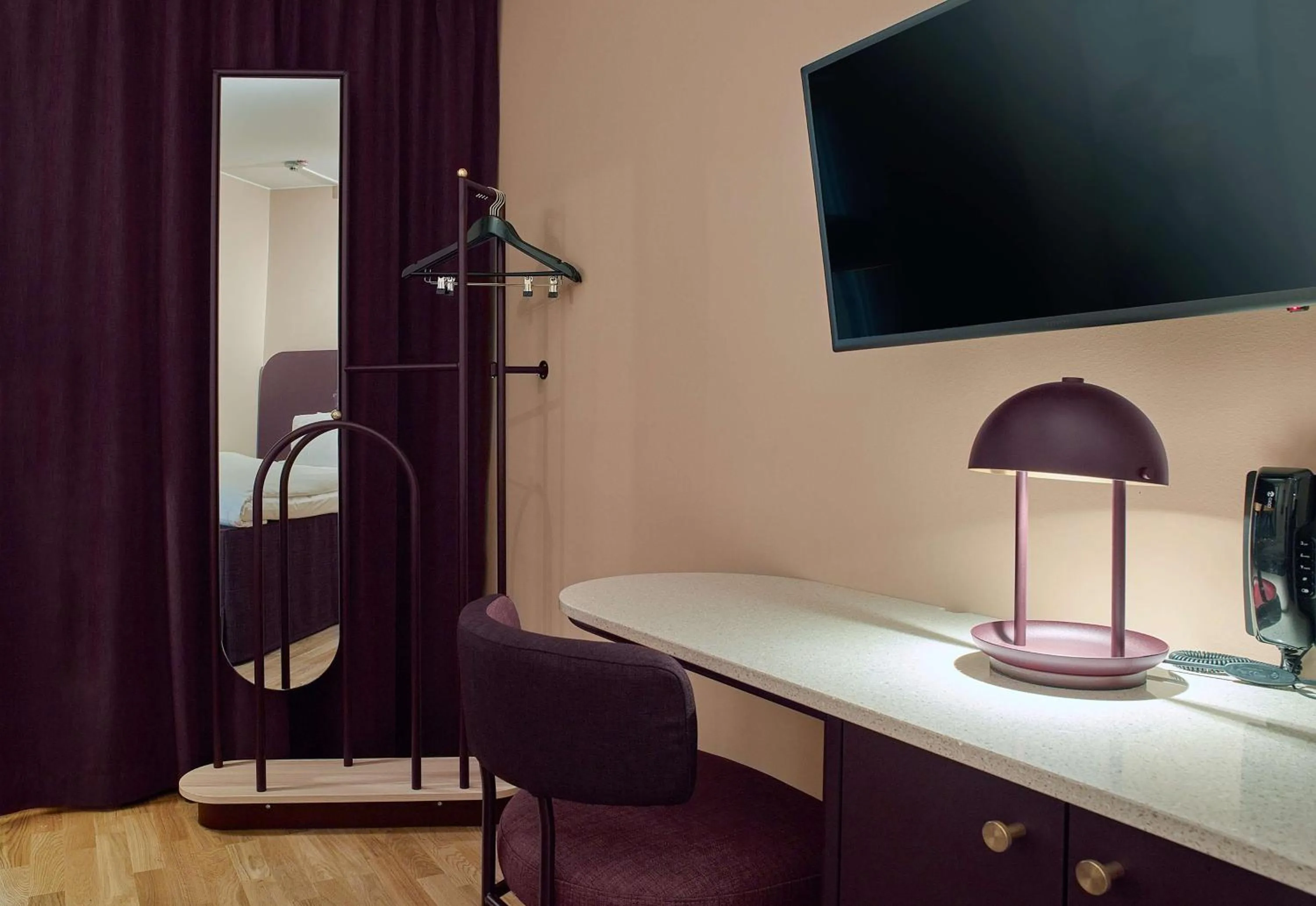 Bedroom in Scandic Klara