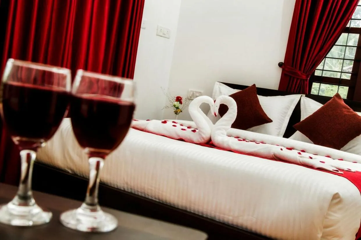 Bed in Wayanad Three Roots Holiday Home Resort