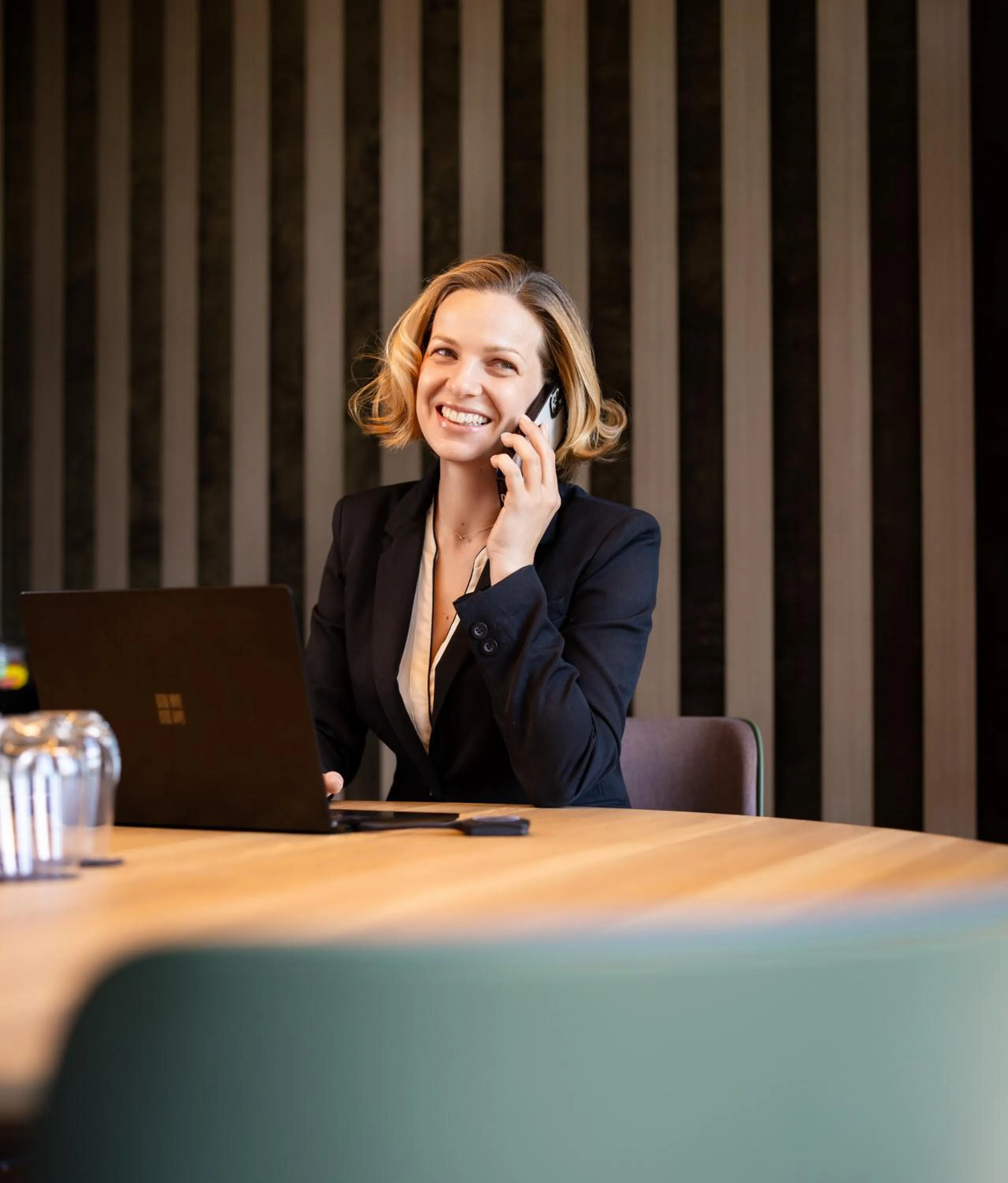 People in b-smart hotel Widnau