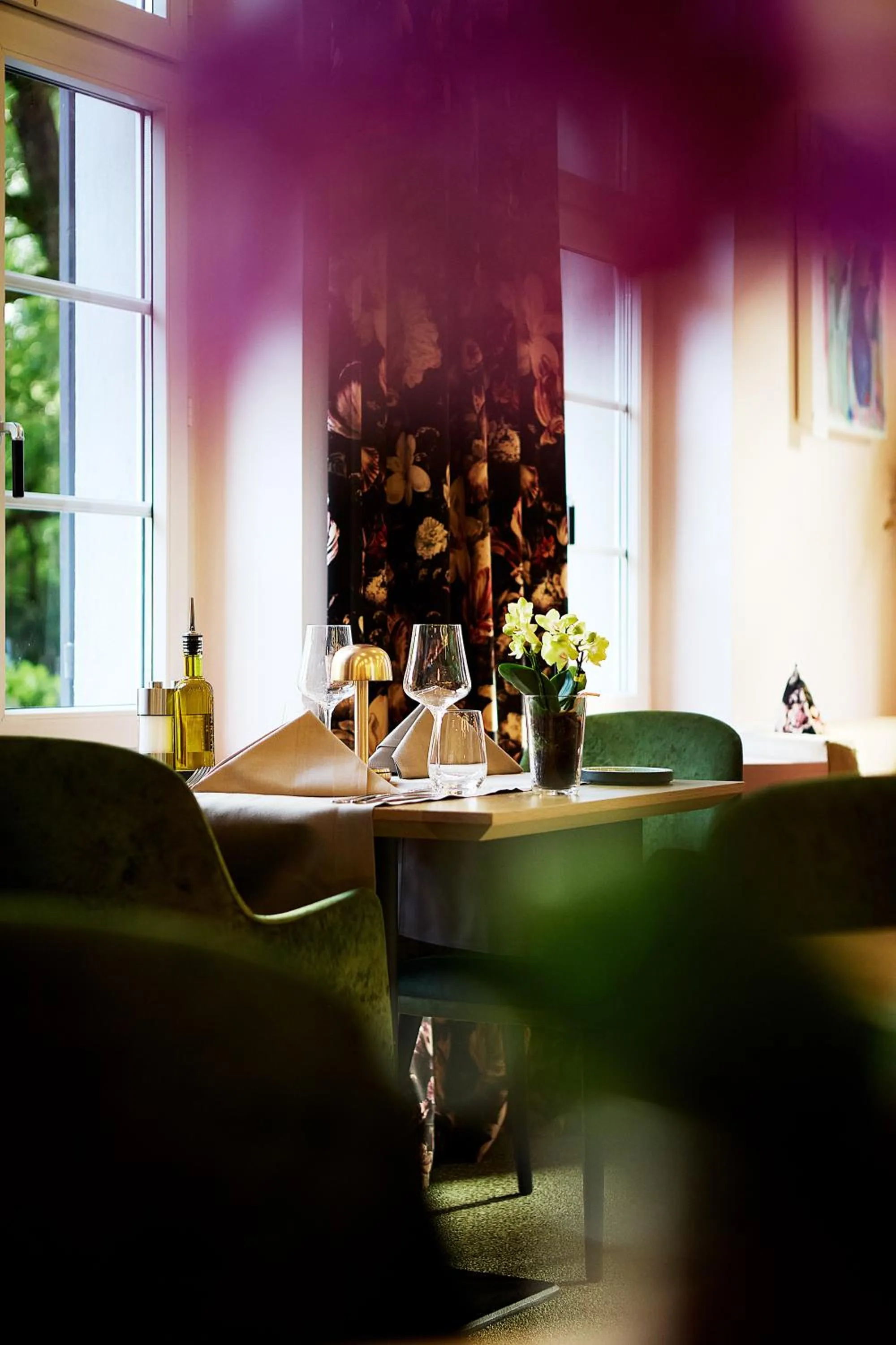 Food and drinks in b-smart hotel Widnau