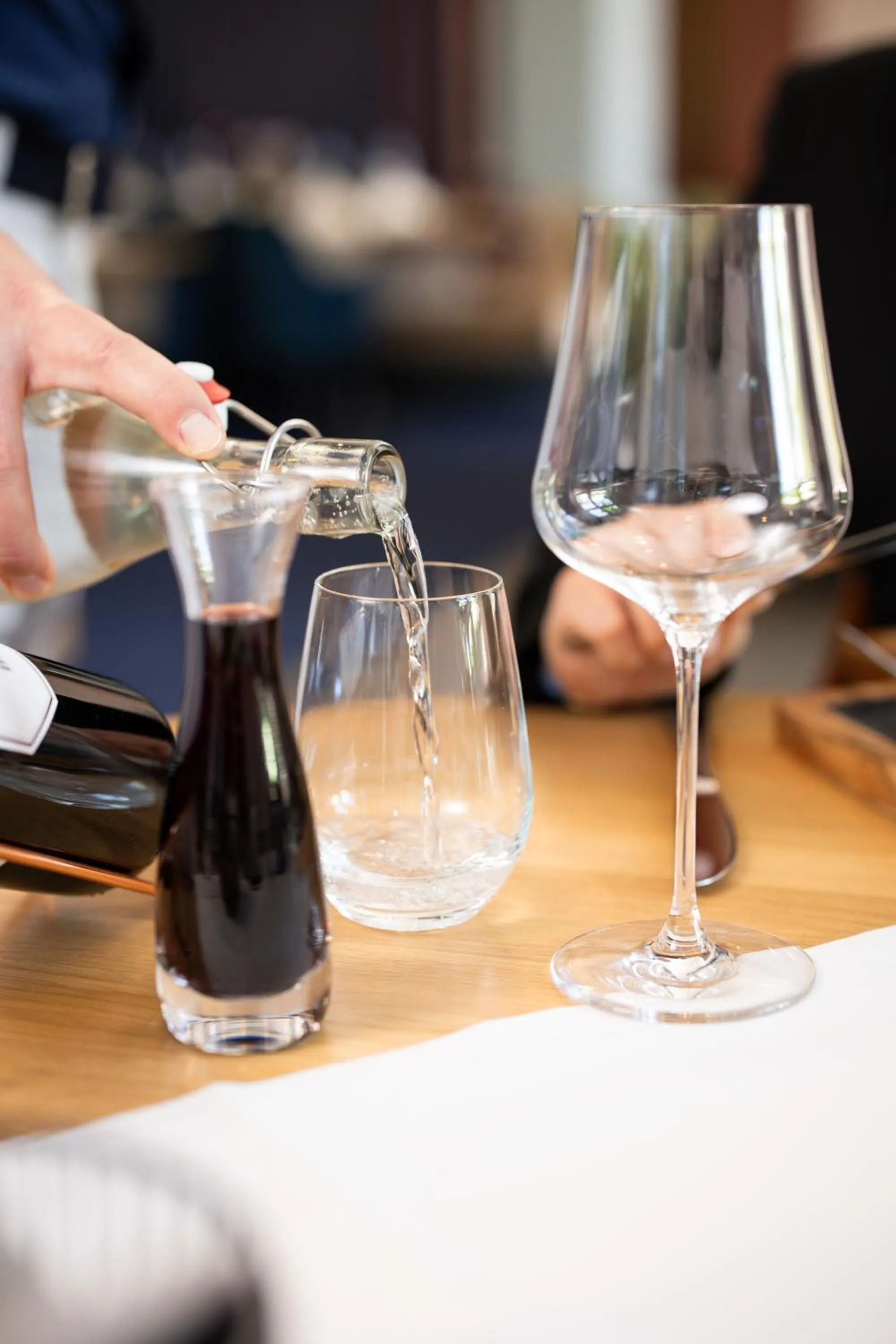 Food and drinks in b-smart hotel Widnau