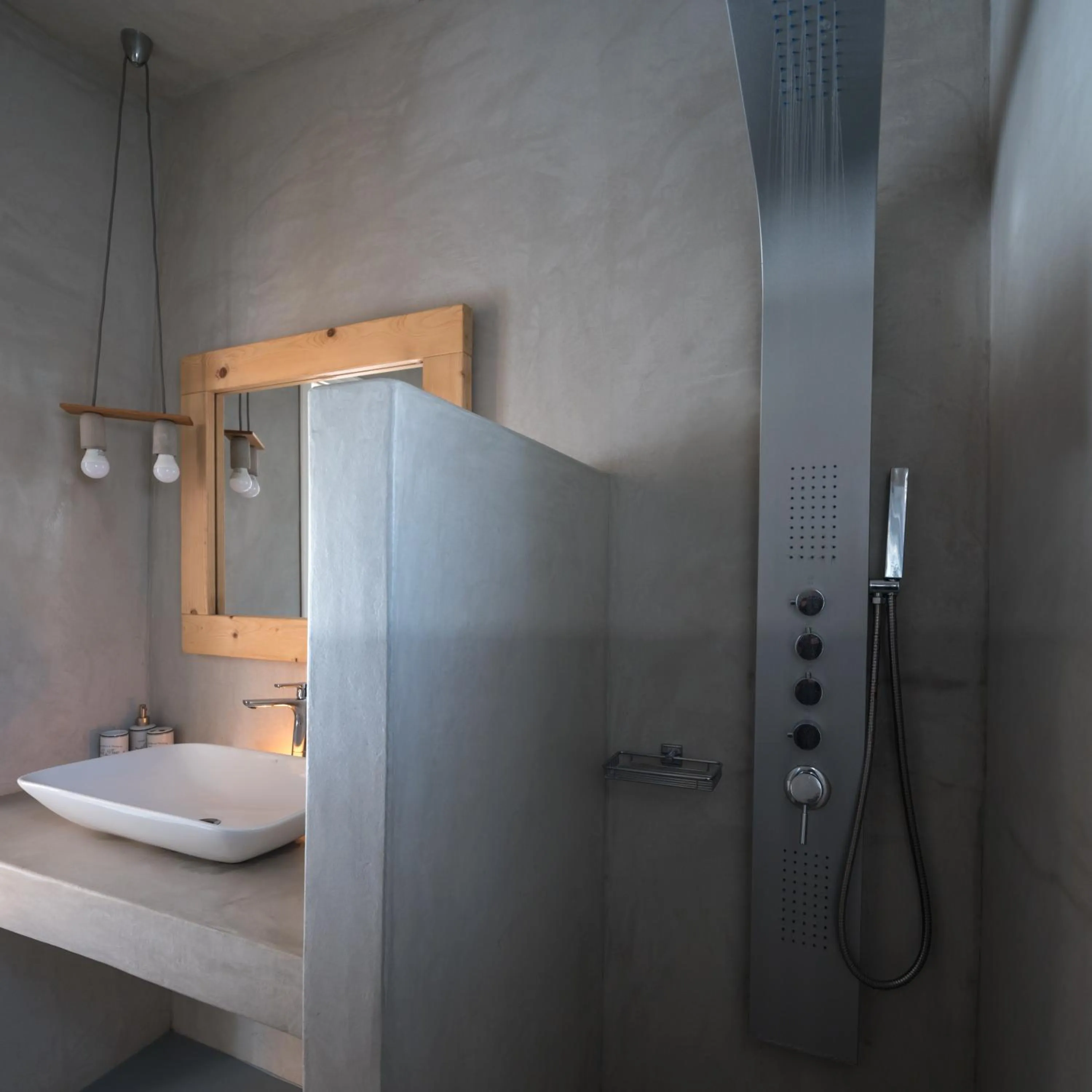 Shower in Olive Mykonos Villas