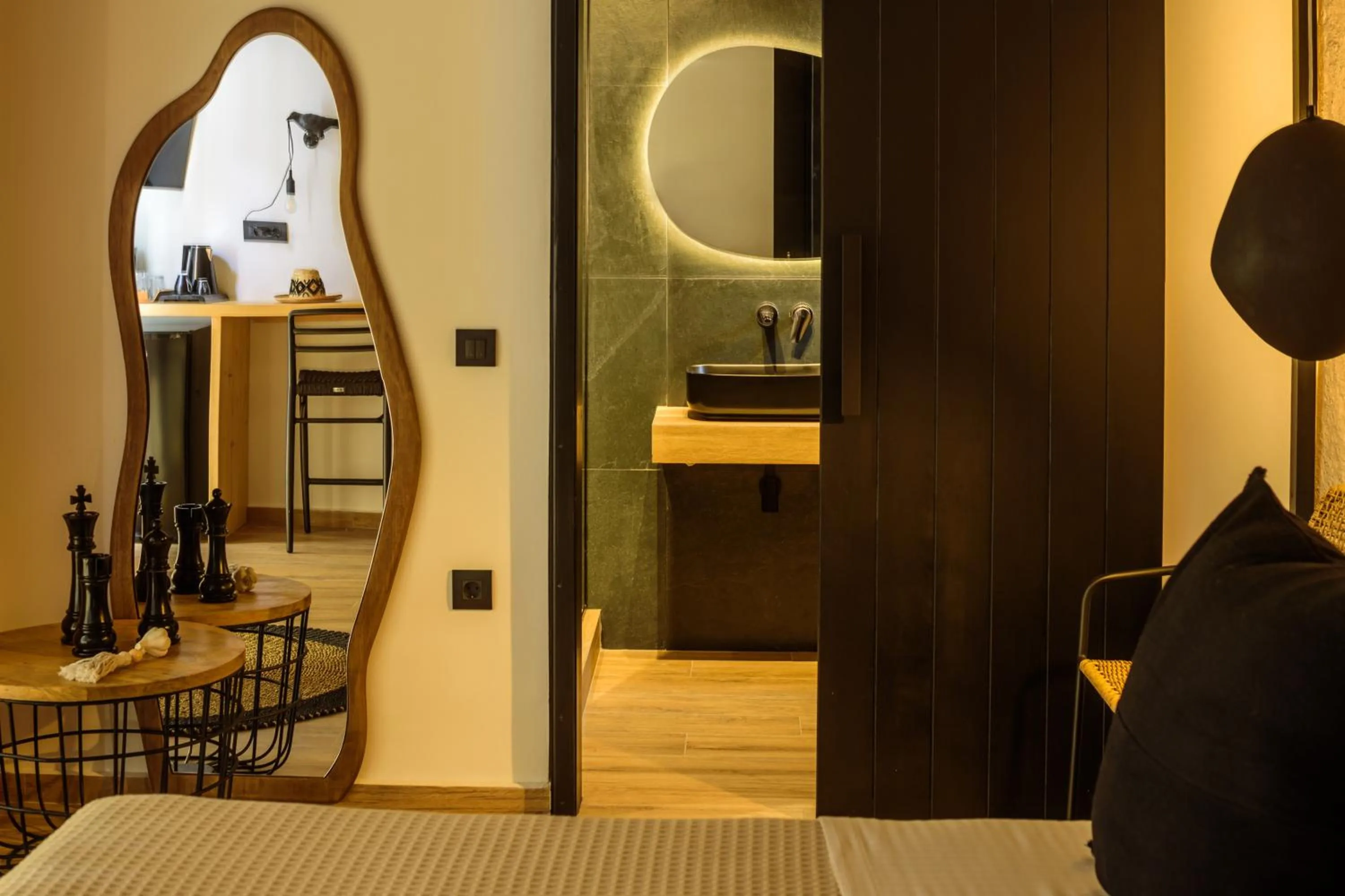 Seating area in Olive Mykonos Villas