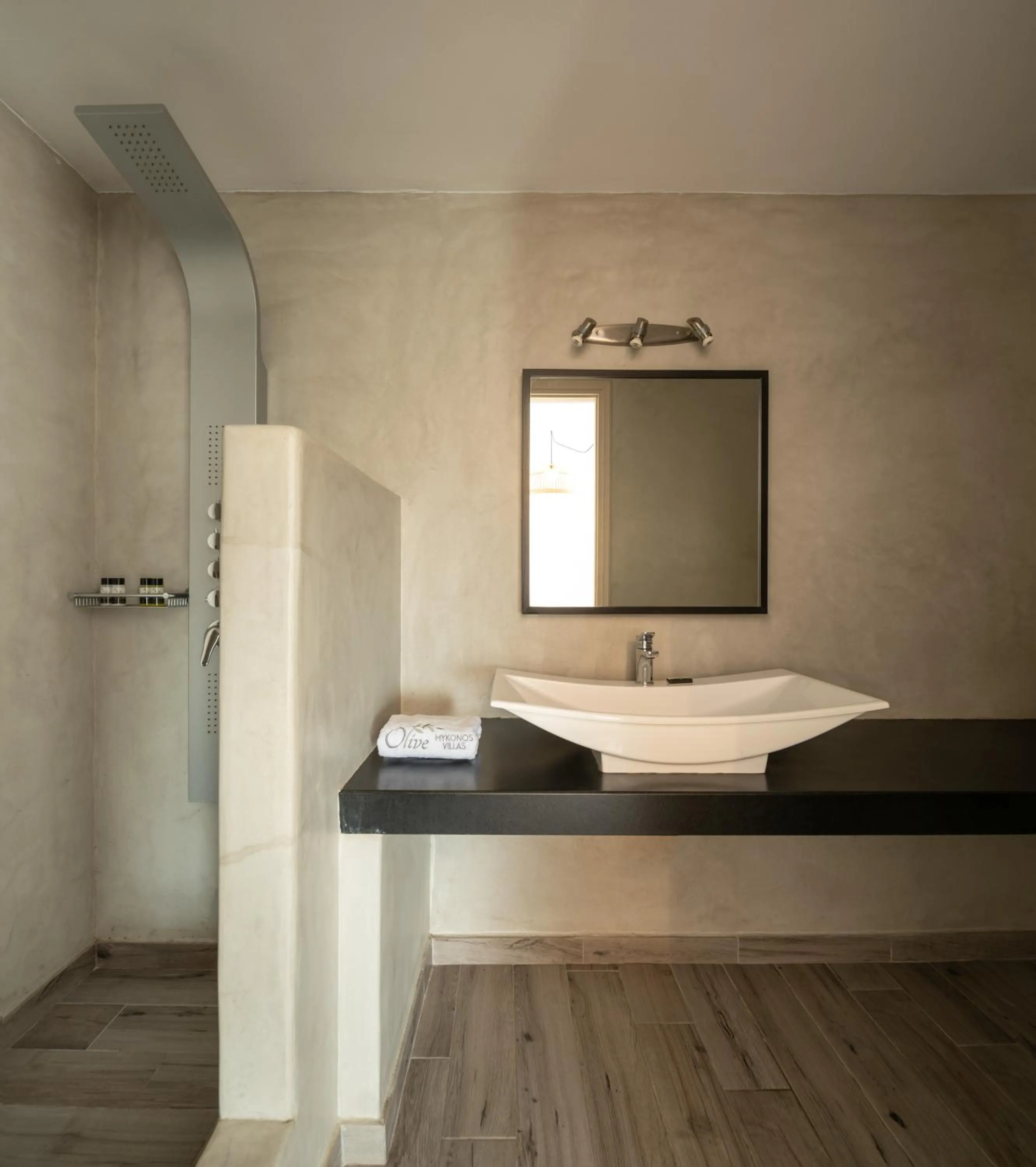 Shower in Olive Mykonos Villas