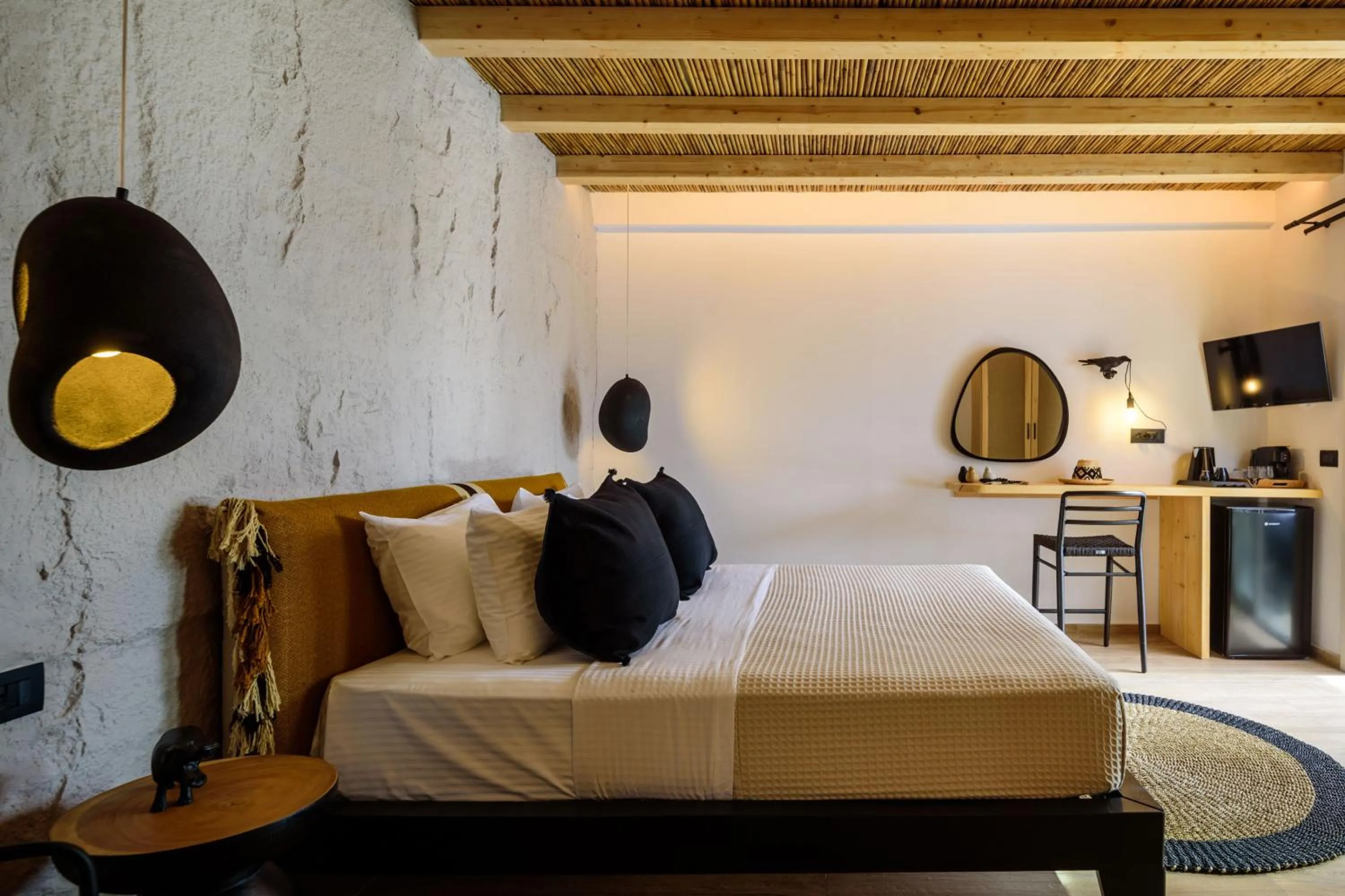 Bedroom, Bed in Olive Mykonos Villas