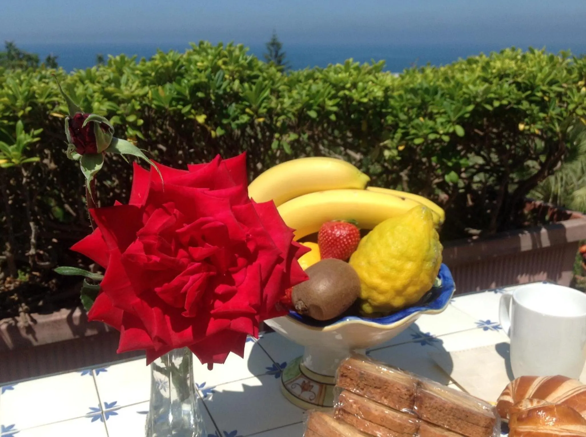 Decorative detail in La Terrazzina sul tramonto