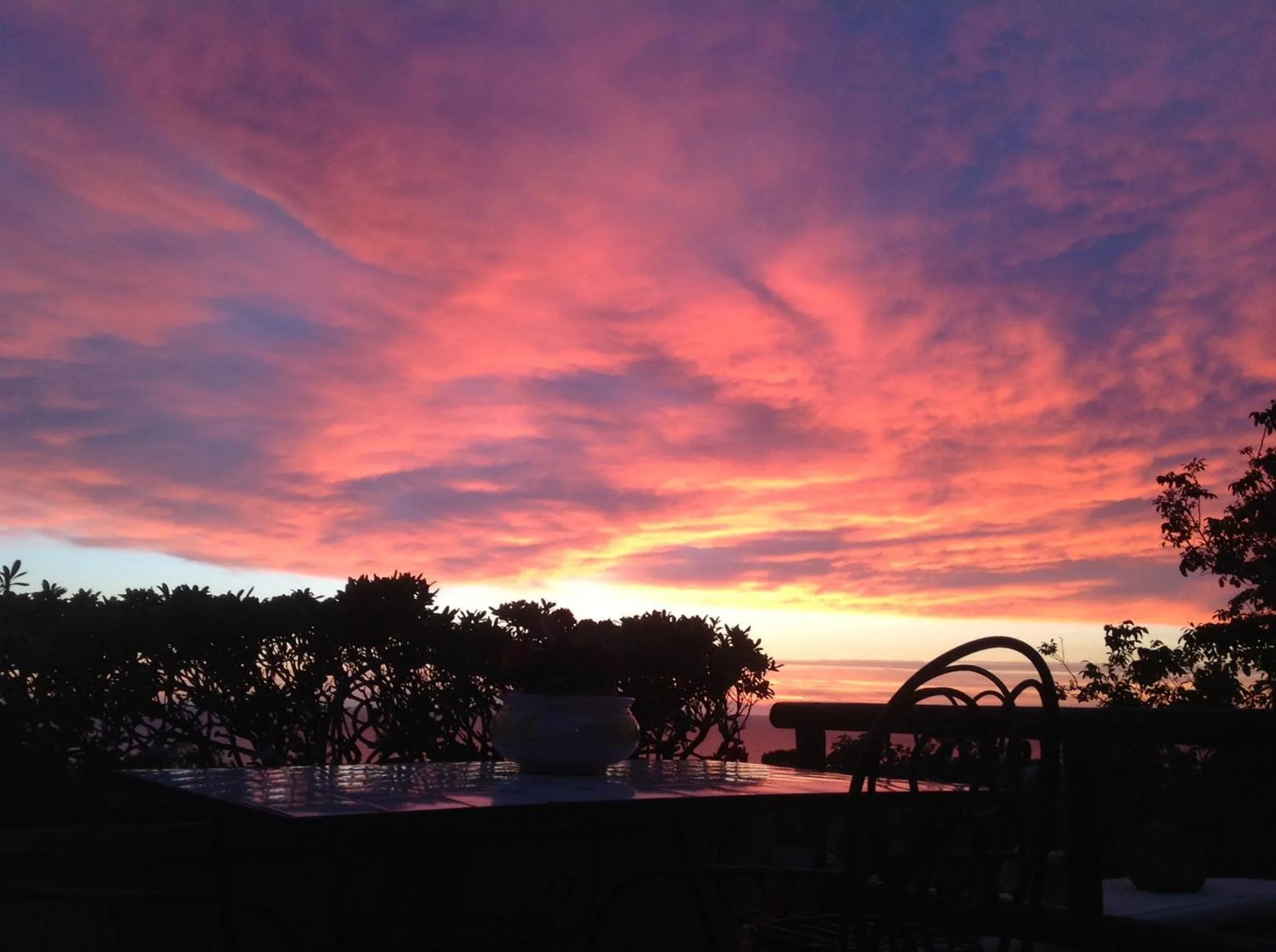 Sea view in La Terrazzina sul tramonto