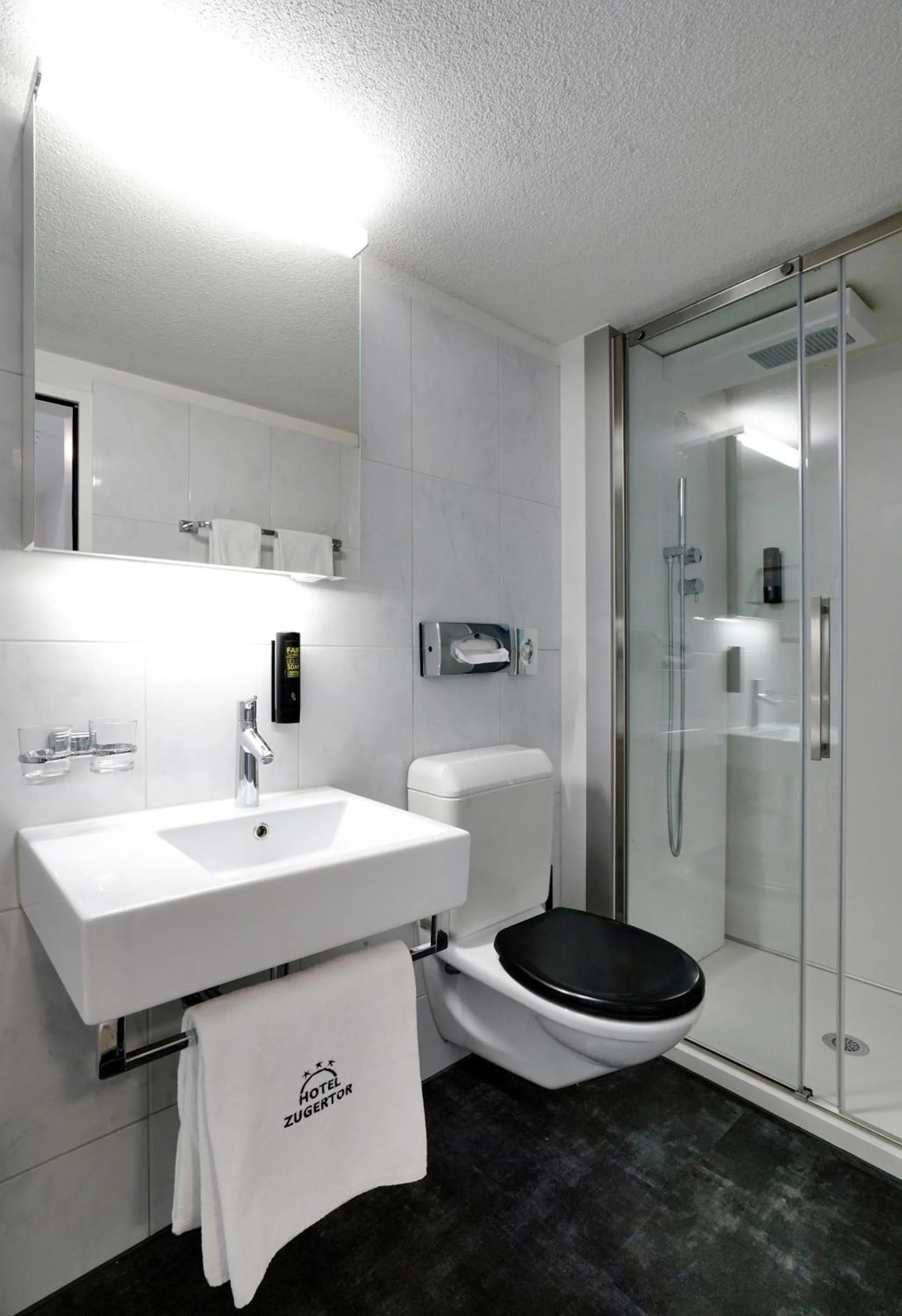 Shower in Hotel Zugertor