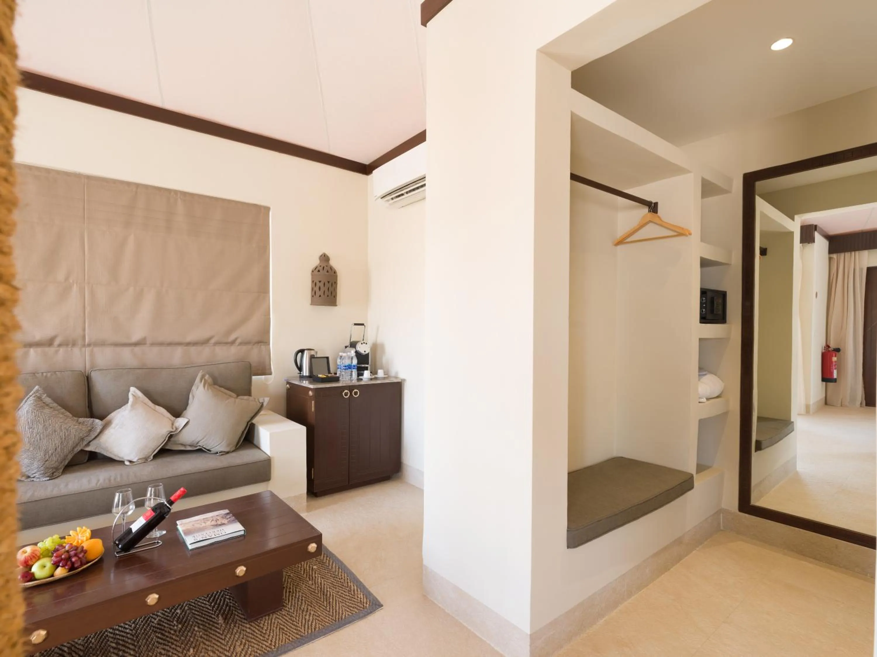 Living room, Bed in Desert Nights Resort