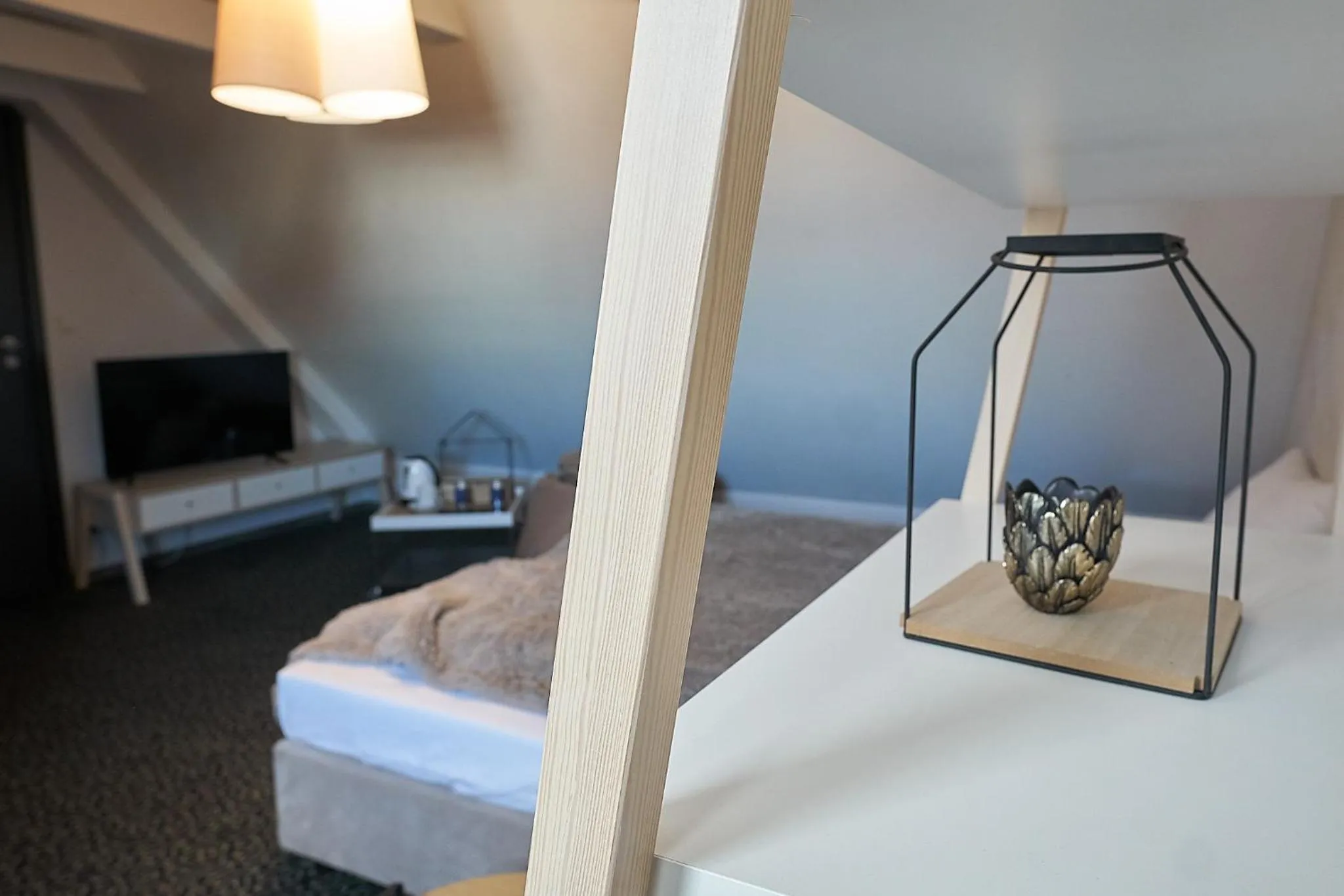 Communal lounge/ TV room, Bed in Armada Apart Ustka