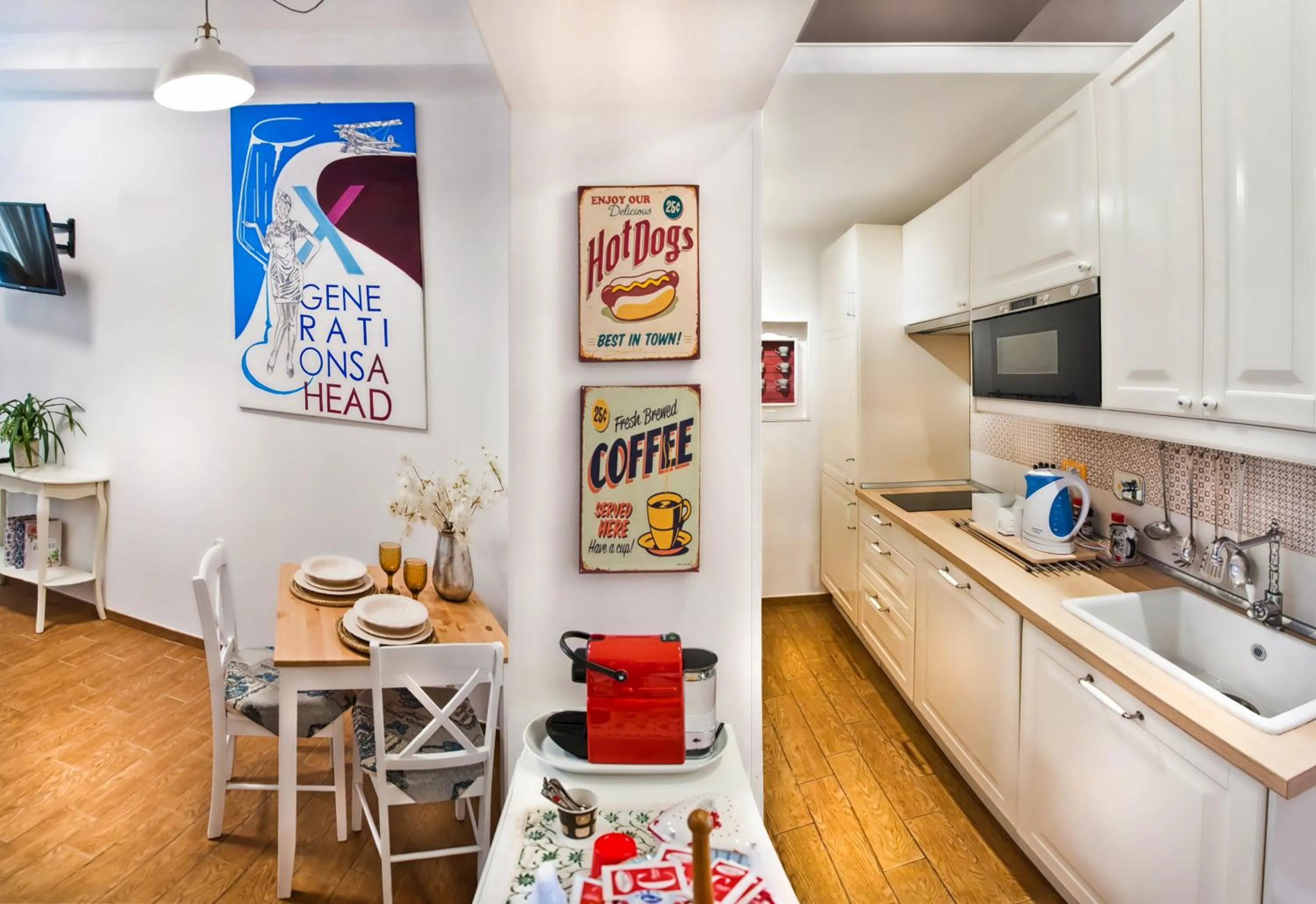 Kitchen or kitchenette in Atlantis Inn Castelgandolfo