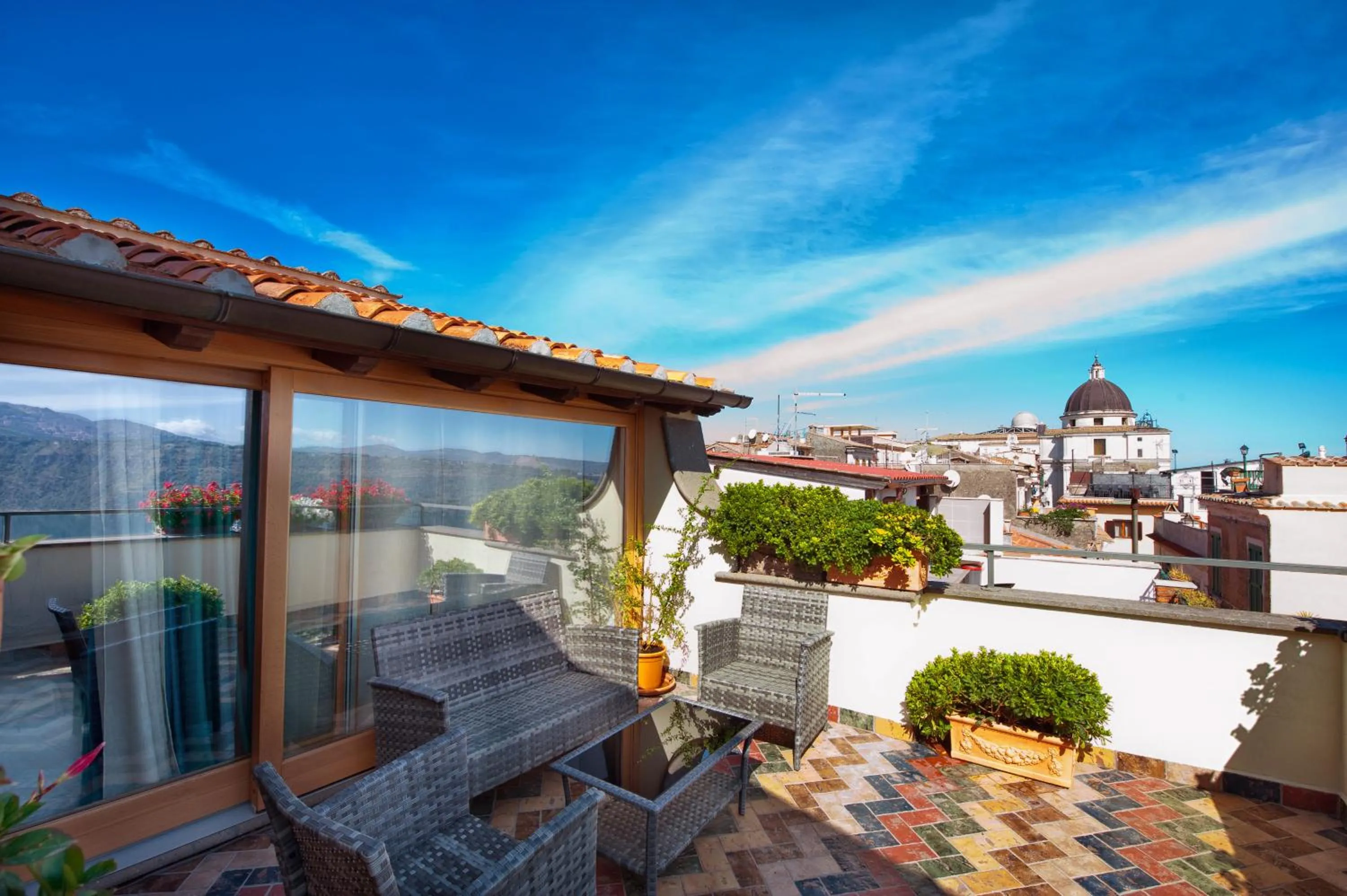 Balcony/Terrace in Atlantis Inn Castelgandolfo