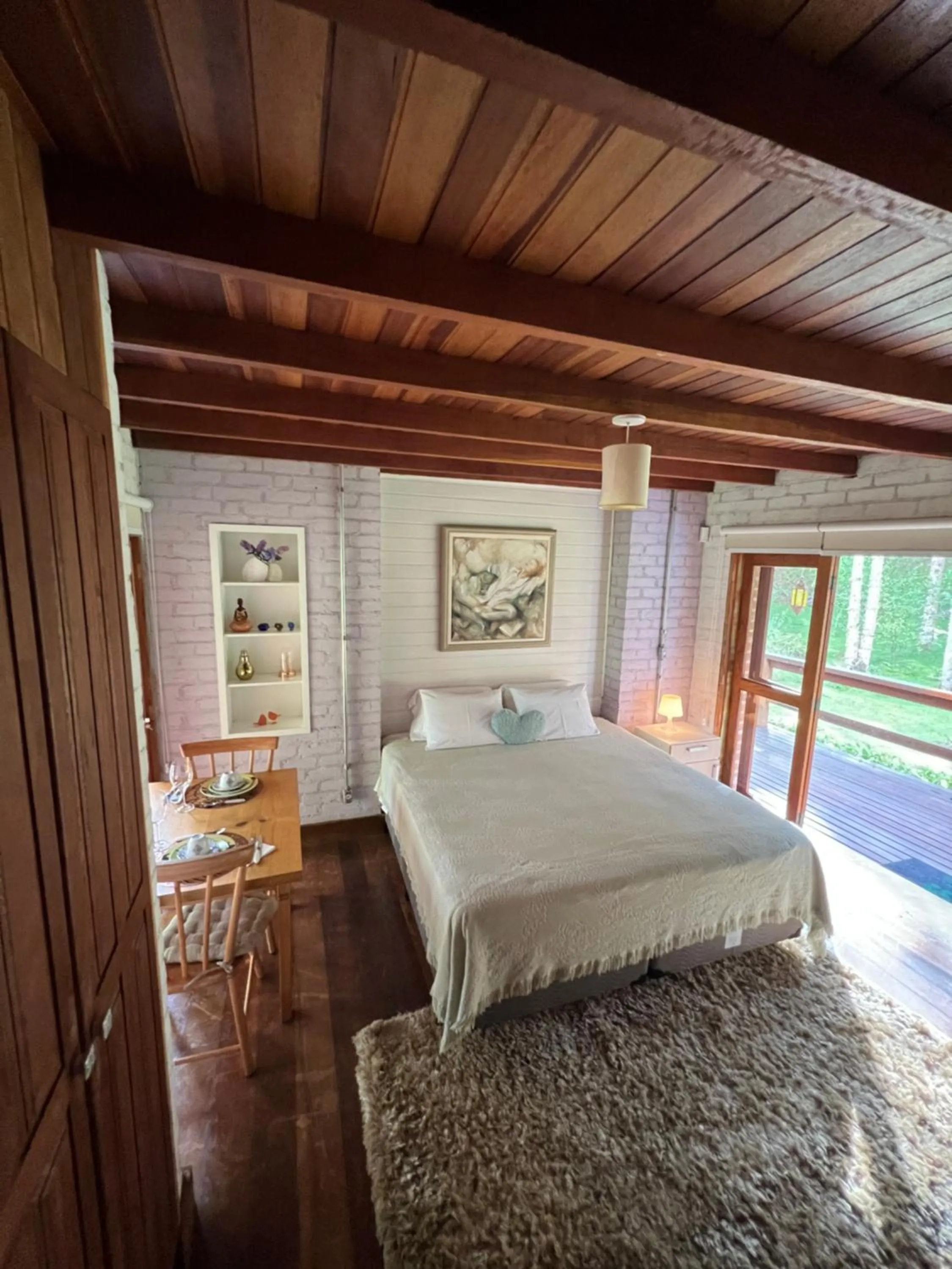 Bed in Chalés Vila Flor