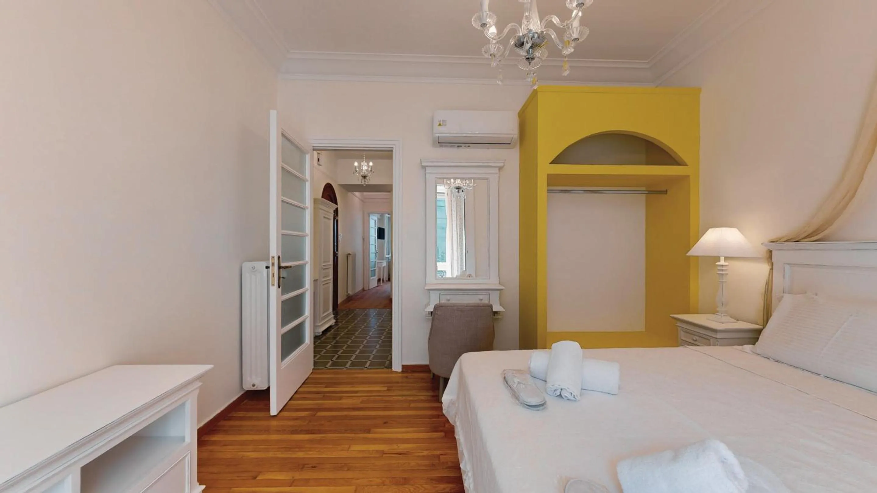 Bedroom, Bed in The Koukaki Residence