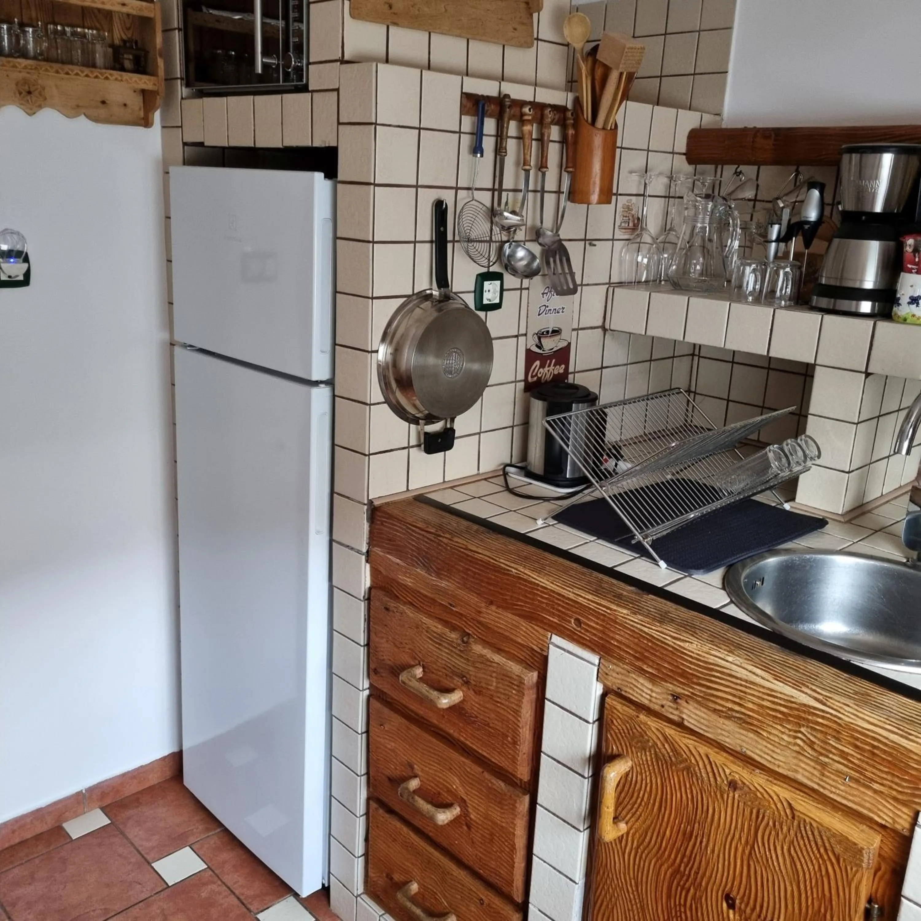 kitchen in Kertvárosi Apartman