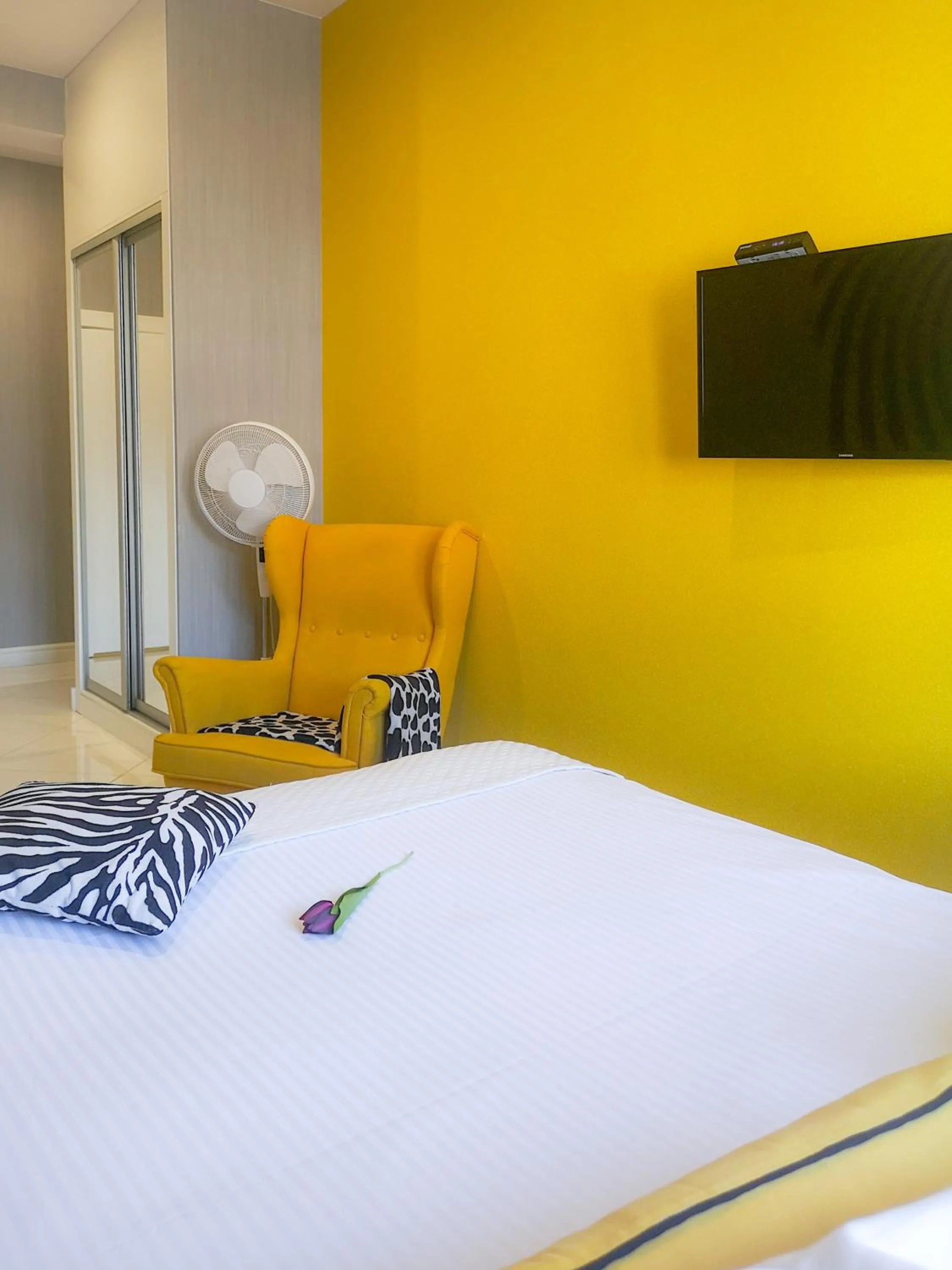 Bed in Softly Residence