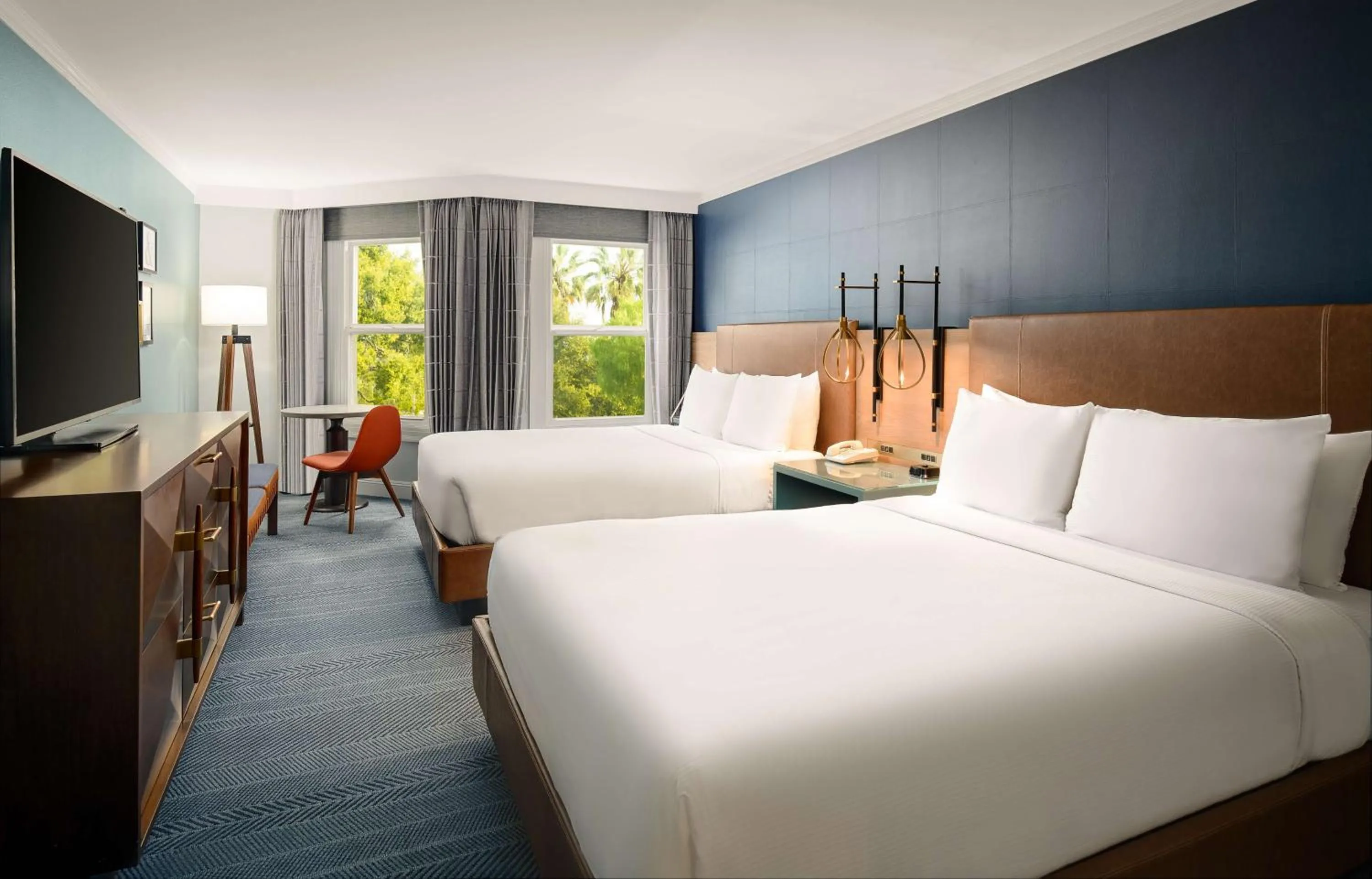 View (from property/room), Bed in Hayes Mansion San Jose, Curio Collection by Hilton