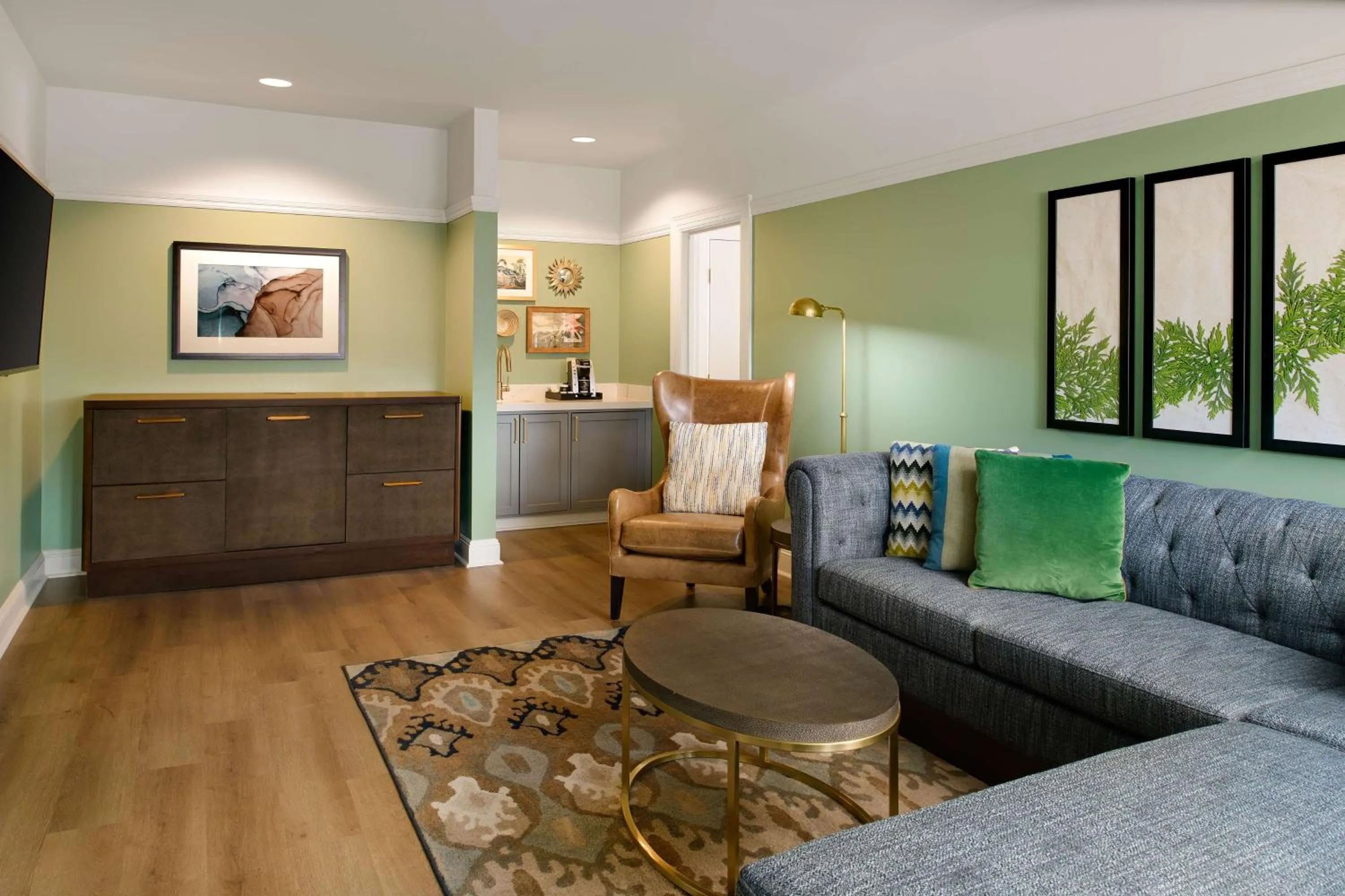 Living room in Hayes Mansion San Jose, Curio Collection by Hilton