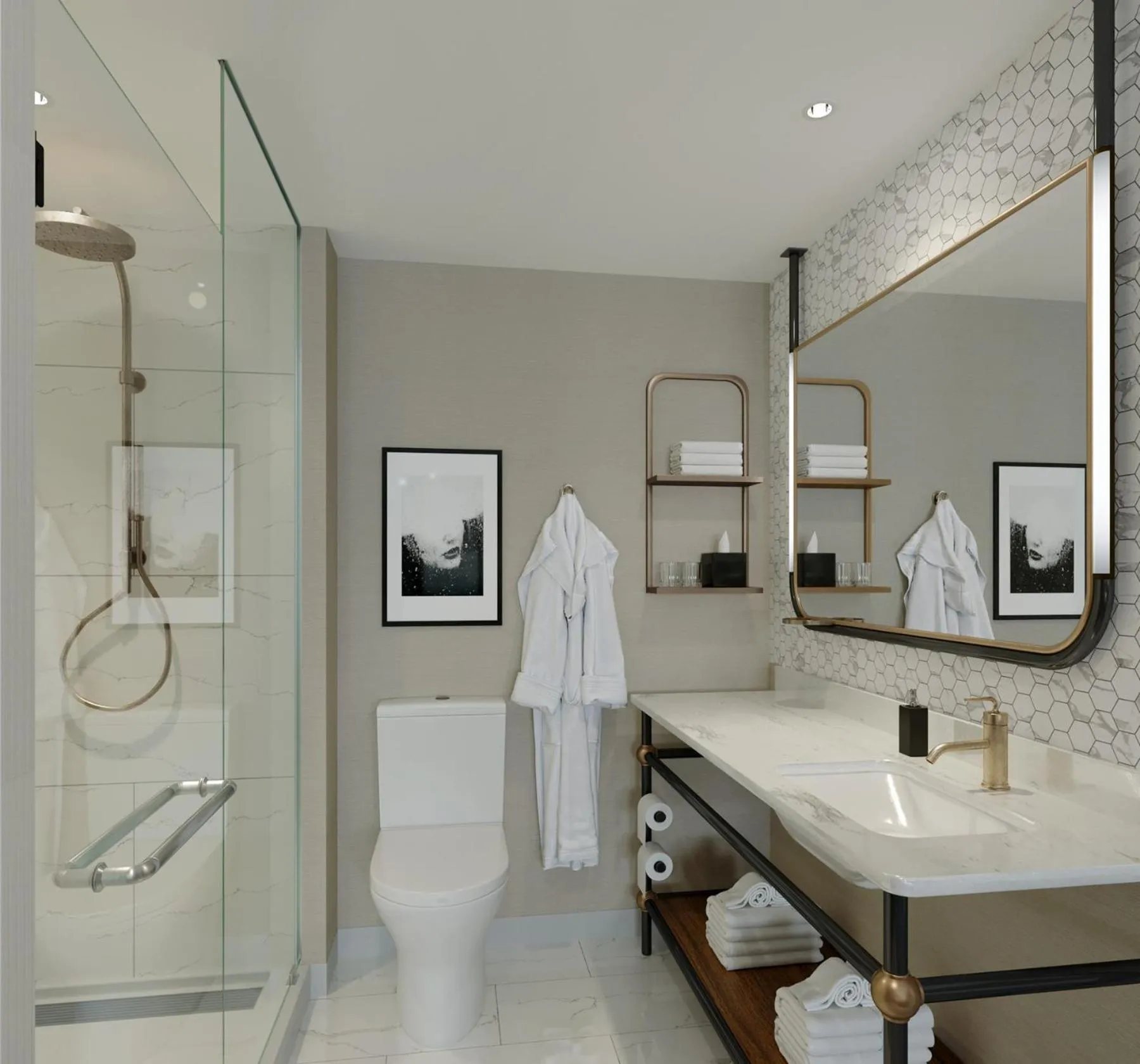 Bathroom in Wyndham San Antonio Riverwalk