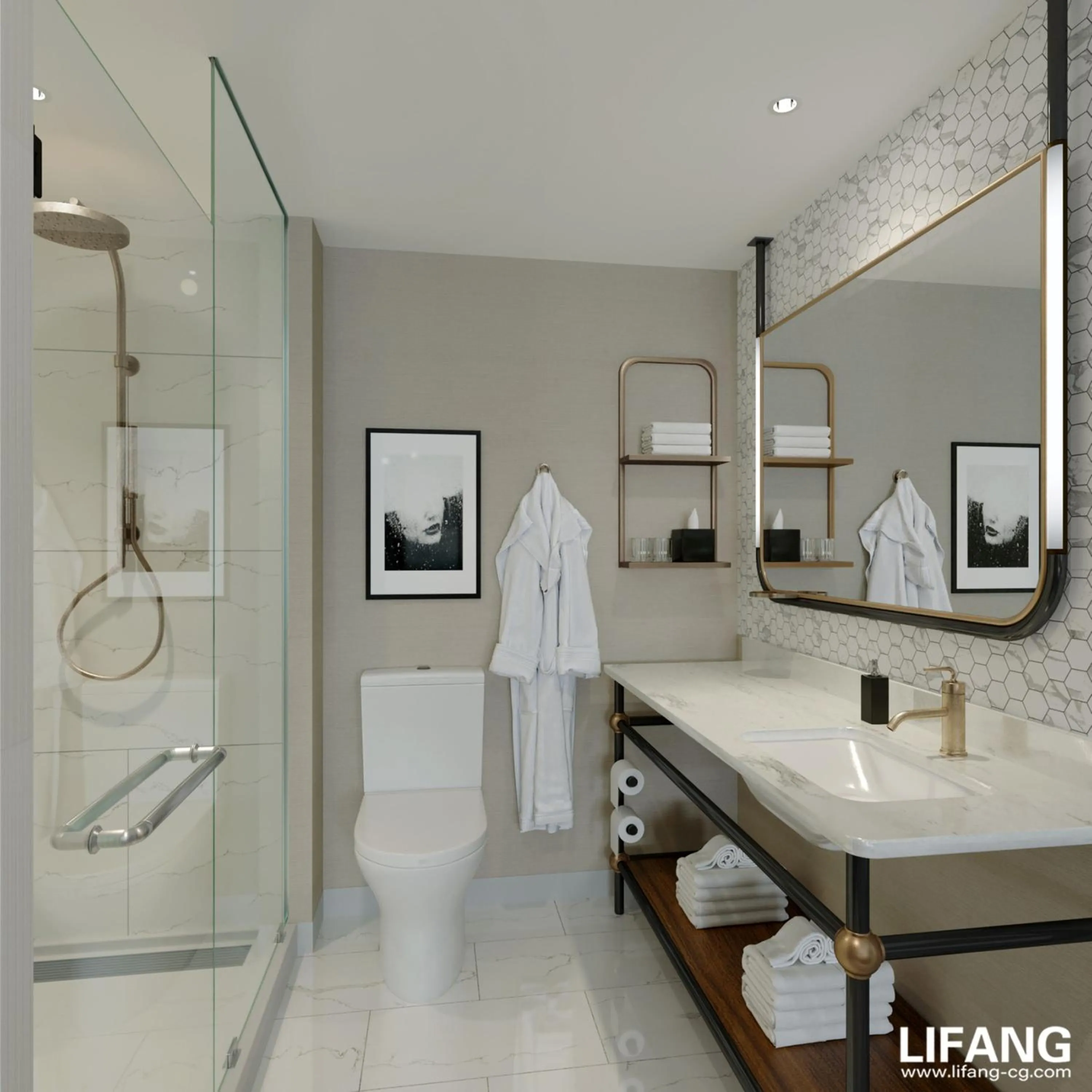 Bathroom in Wyndham San Antonio Riverwalk