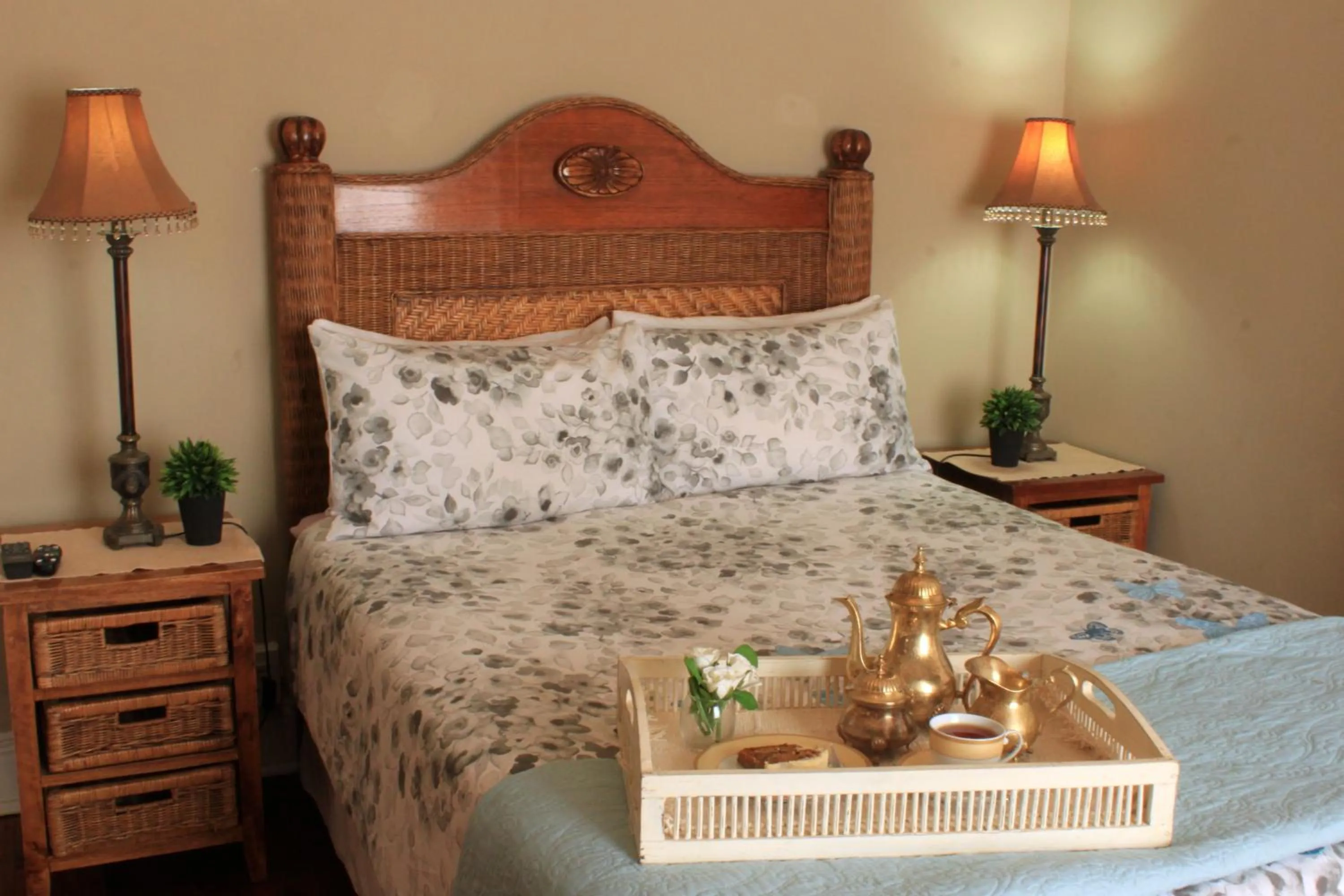 Bed in khaya4u Guesthouse