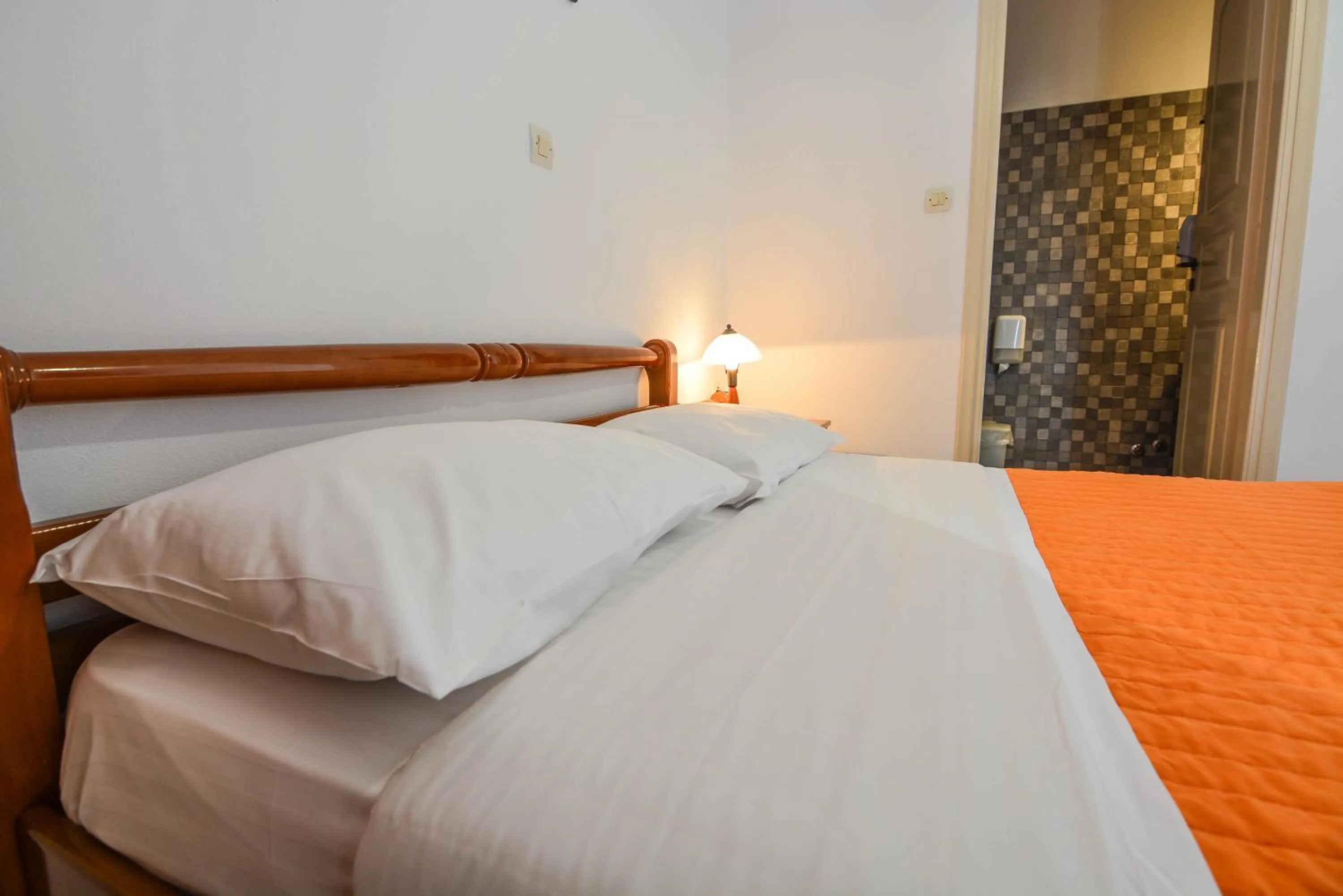 Bed in Epavlis Apartments