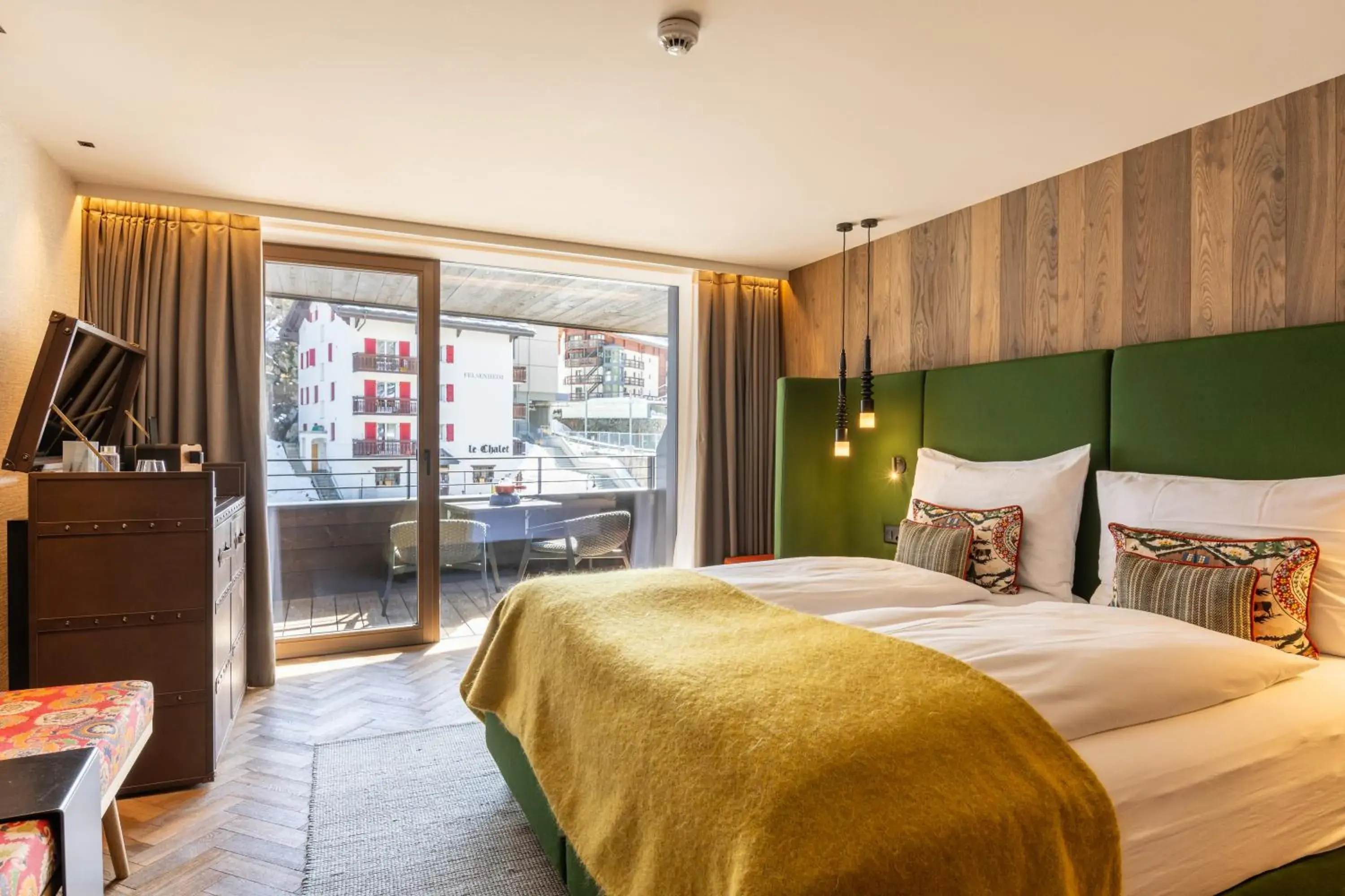 Twin Room with Balcony and Matterhorn View - single occupancy in Hotel ZERMAMA Zermatt Twin Room with Balcony and Matterhorn View - single occupancy in Hotel ZERMAMA Zermatt