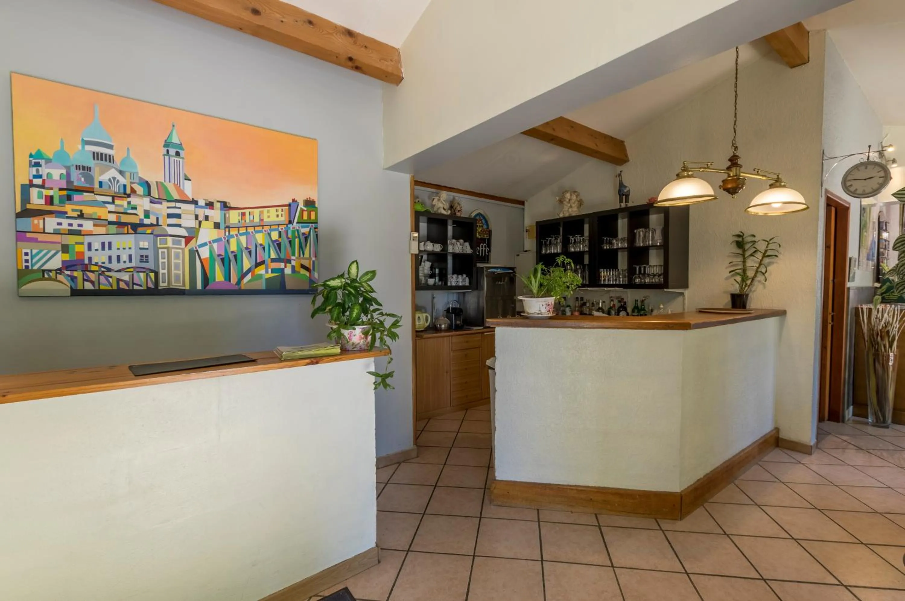 Lobby or reception in Logis Hotel Le Vieux Moulin