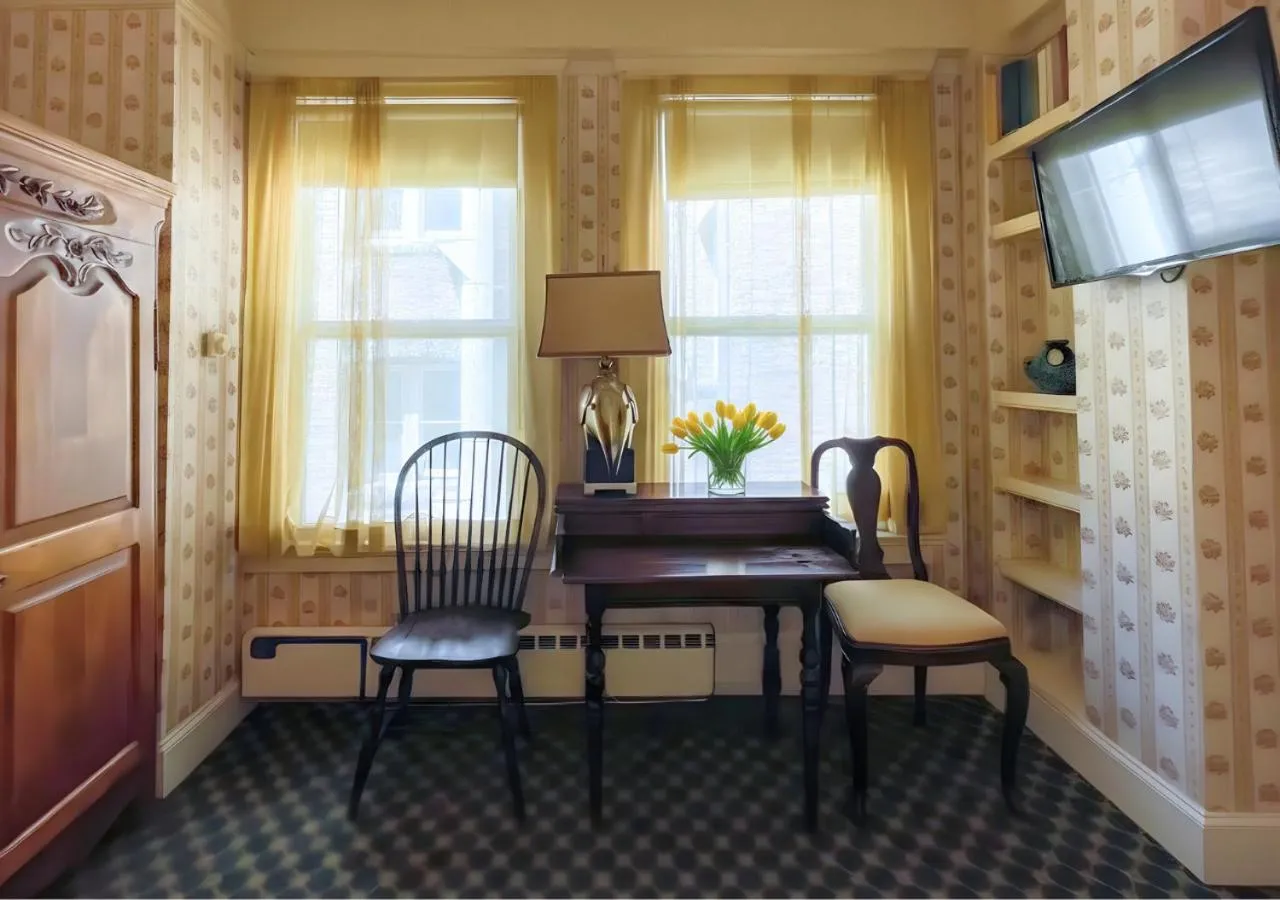 Seating area in Petite Auberge