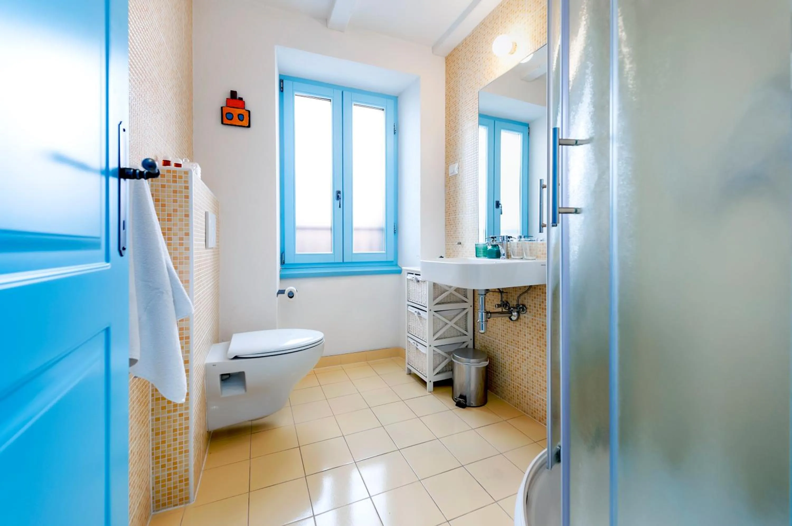 Bathroom in Apartments & Rooms La casa Barbaro