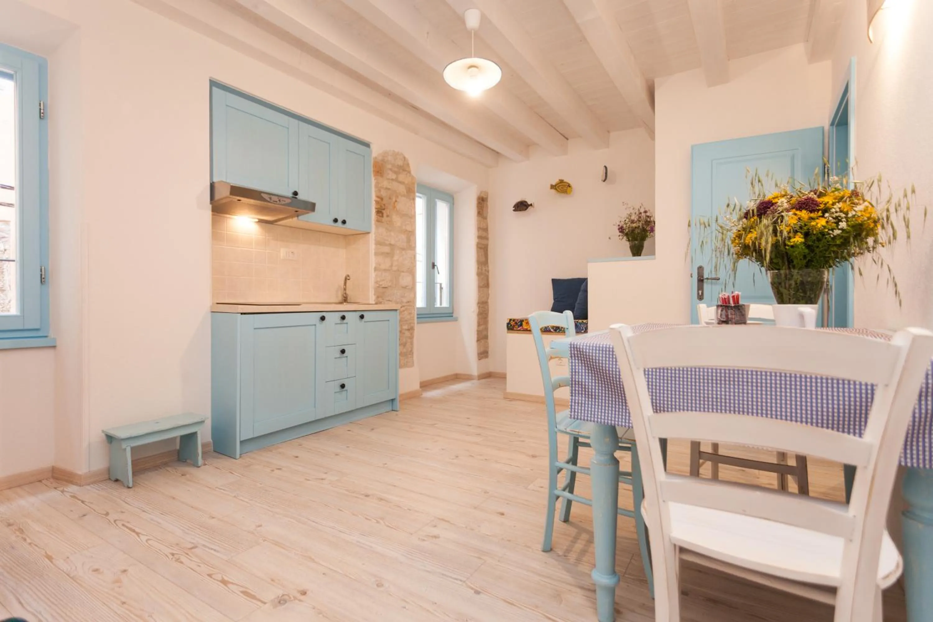 Kitchen or kitchenette in Apartments & Rooms La casa Barbaro