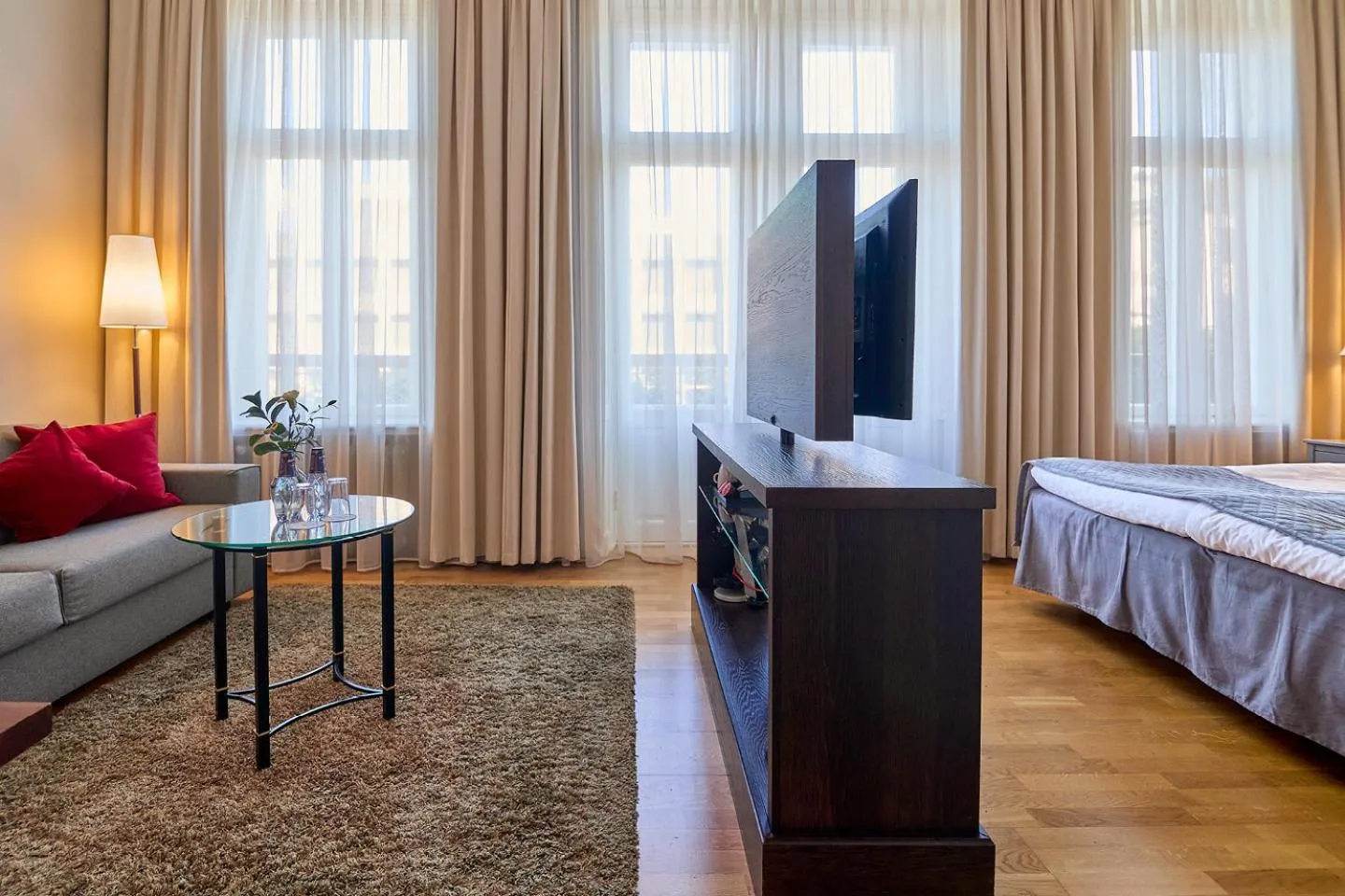 Bed in Elite Hotel Mollberg