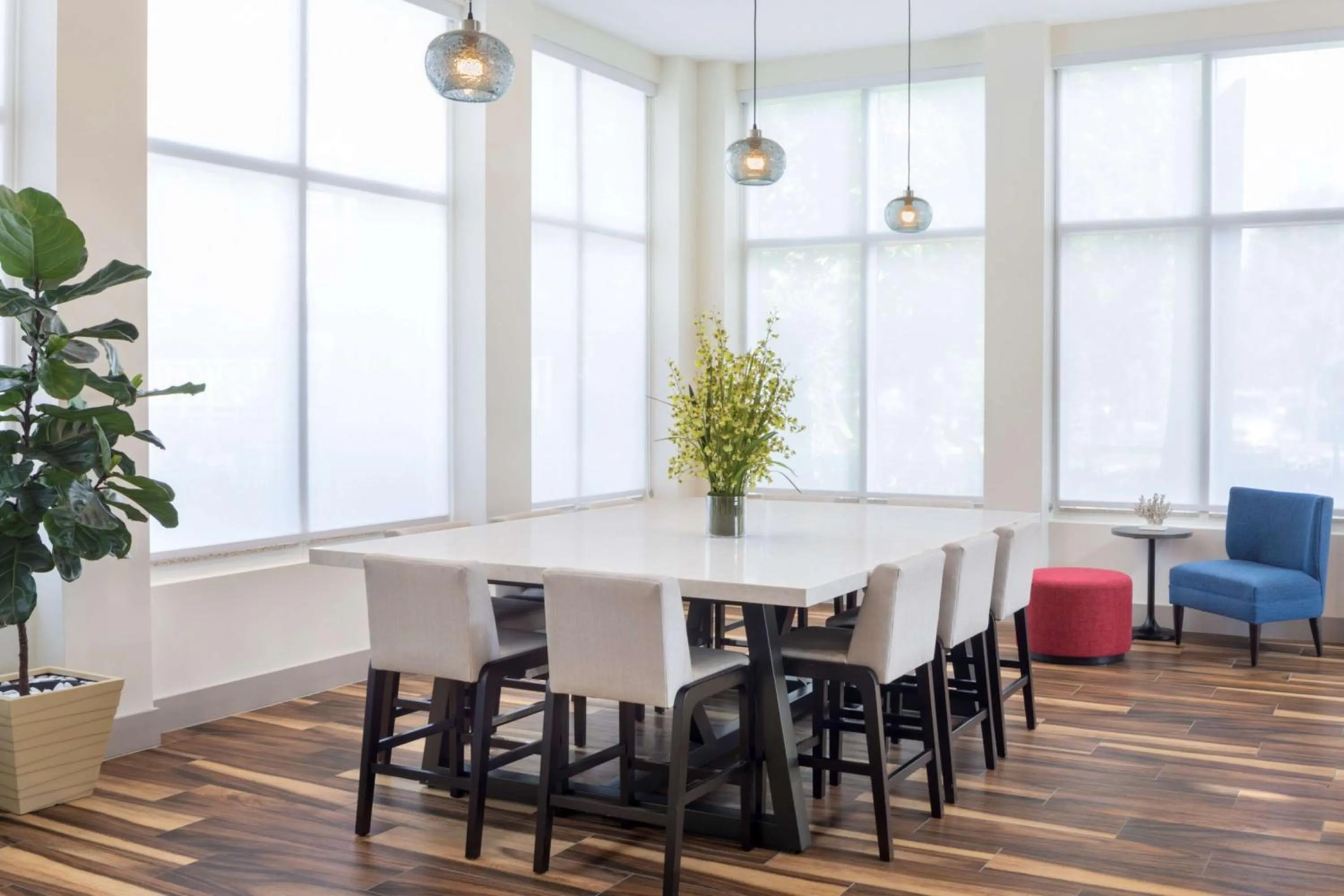 Lobby or reception in Hilton Garden Inn Miami Airport West