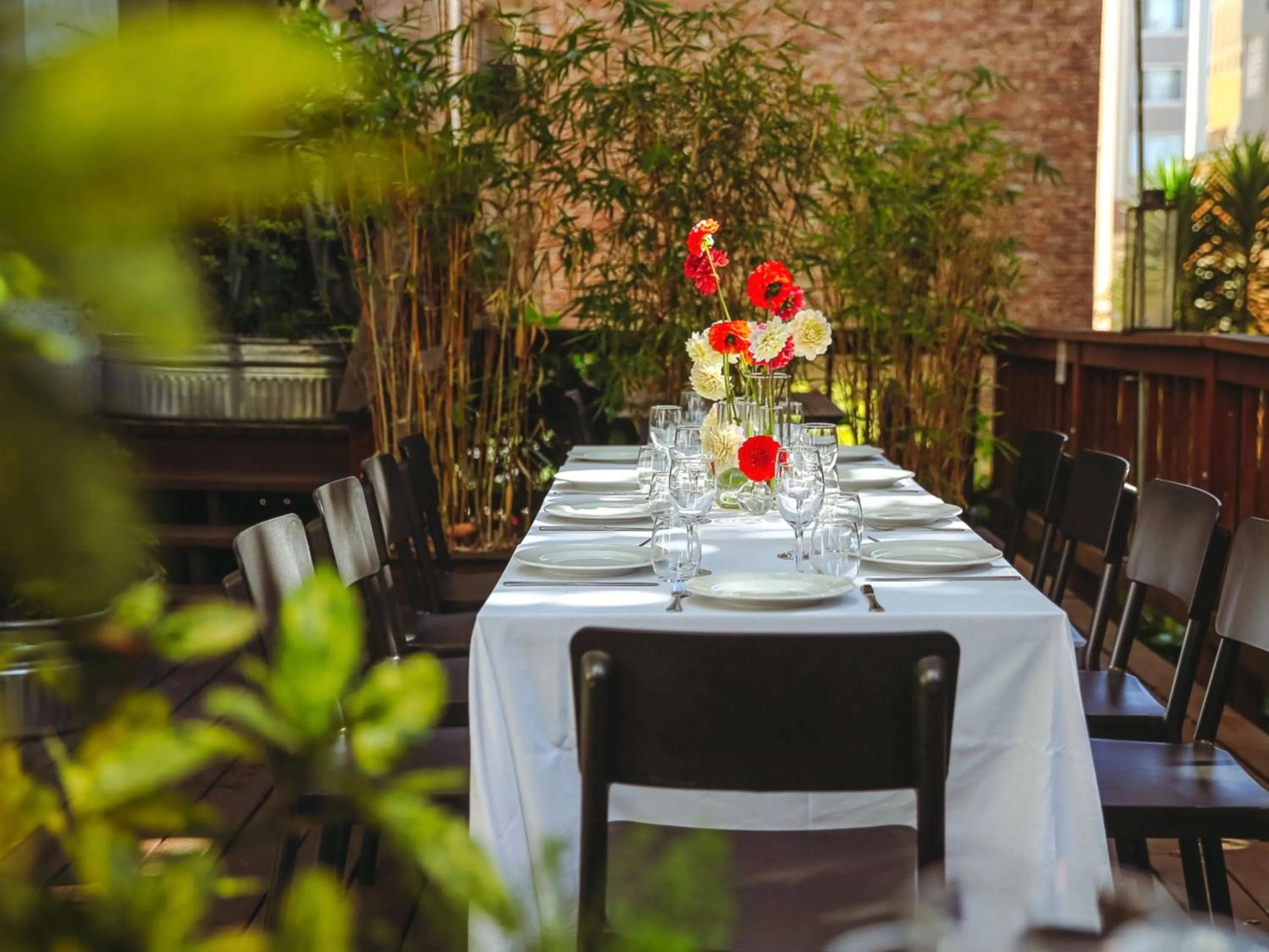 Patio in White Swan Inn