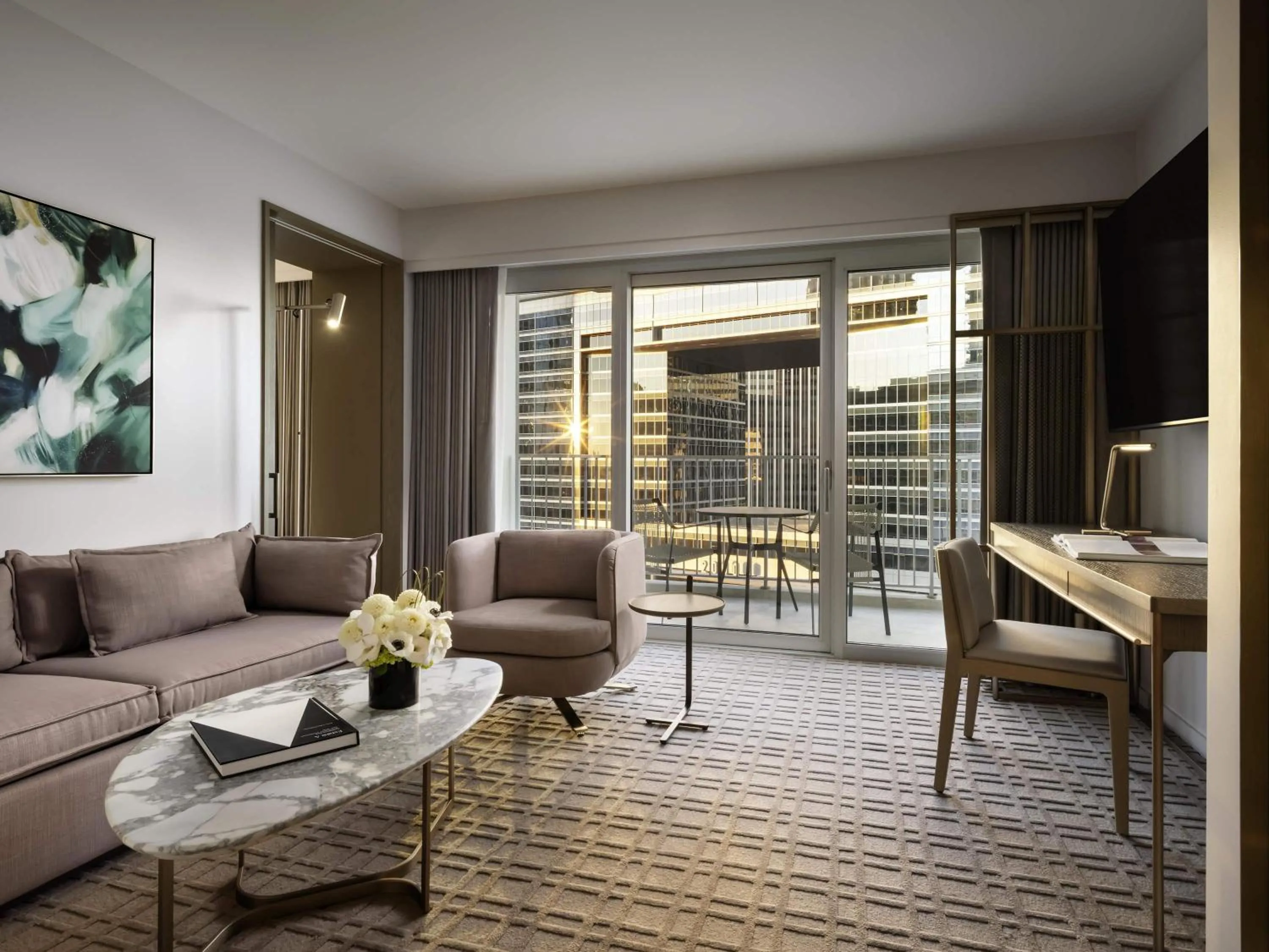 Bedroom in Fairmont Century Plaza Los Angeles at Beverly Hills