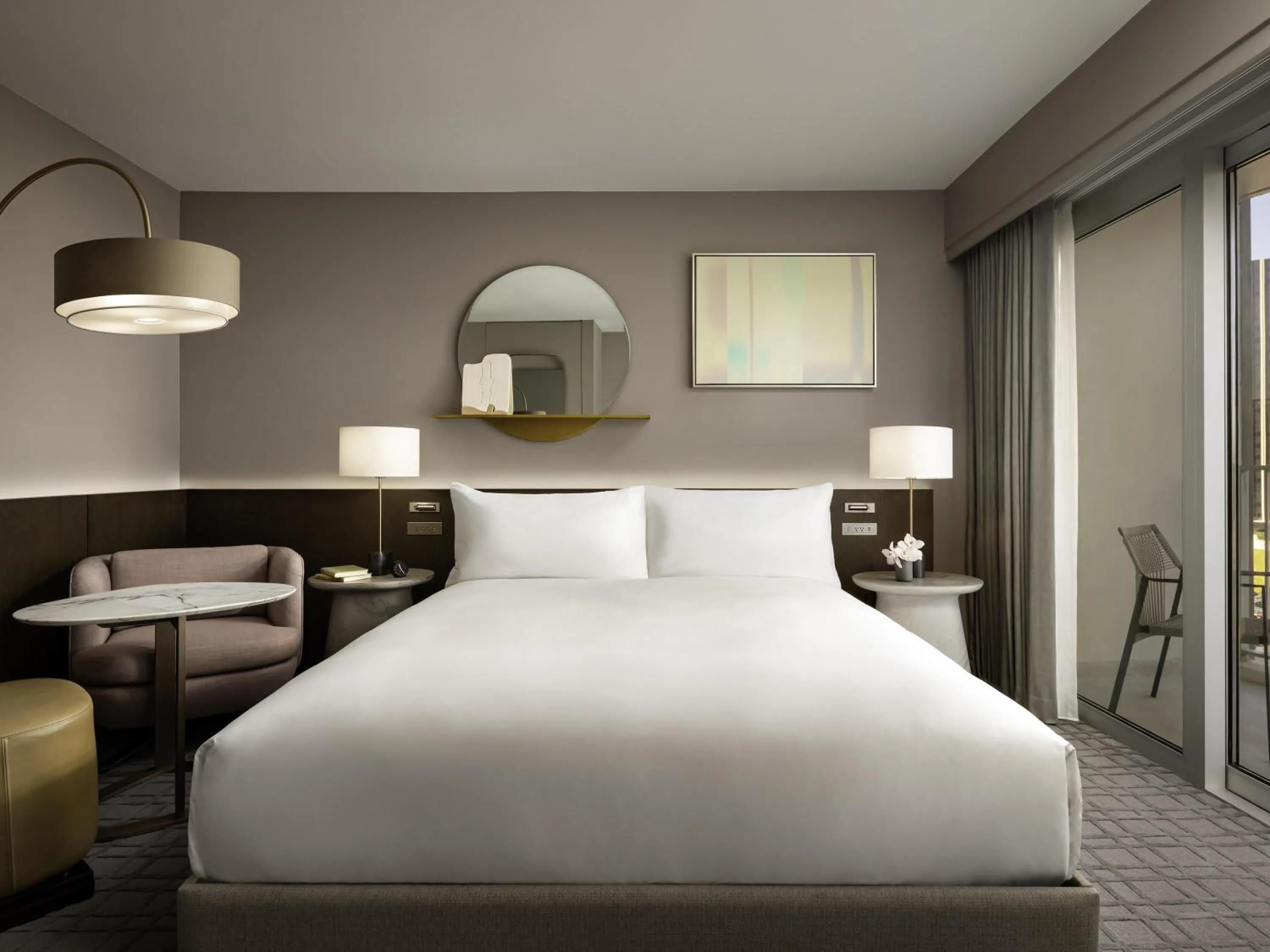 Bedroom, Bed in Fairmont Century Plaza Los Angeles at Beverly Hills