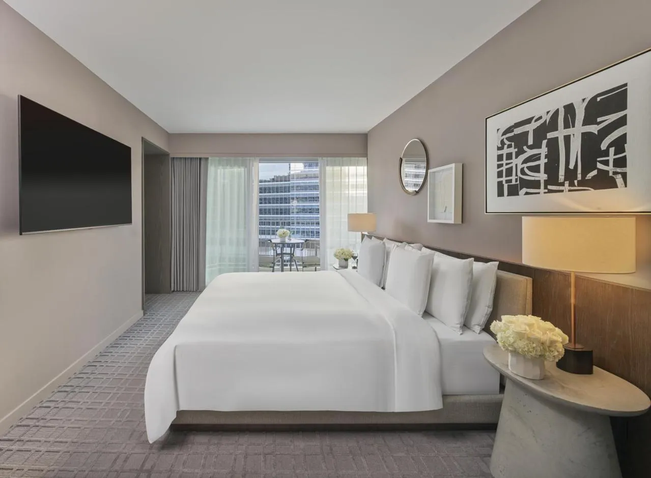 Property building, Bed in Fairmont Century Plaza Los Angeles at Beverly Hills