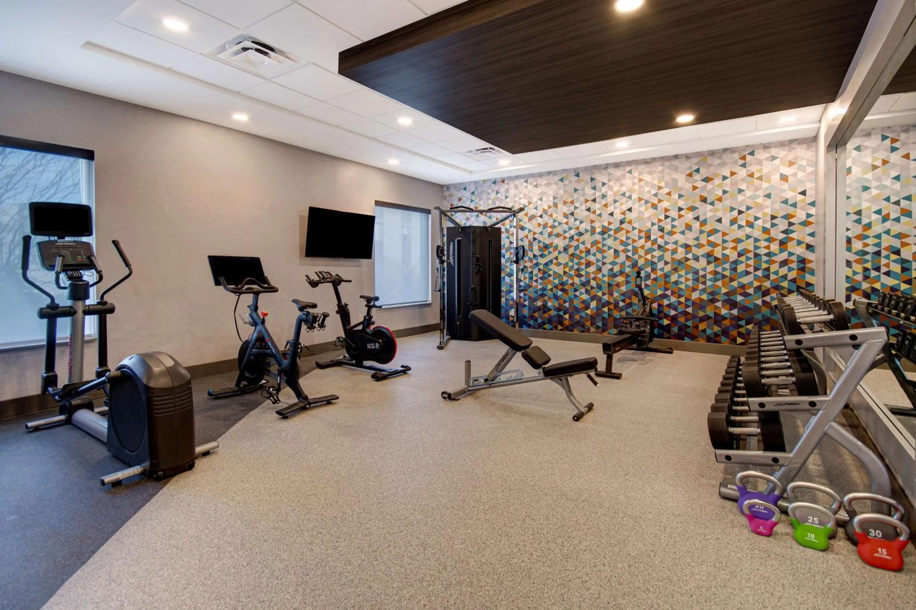 Fitness centre/facilities in Hilton Garden Inn Terre Haute