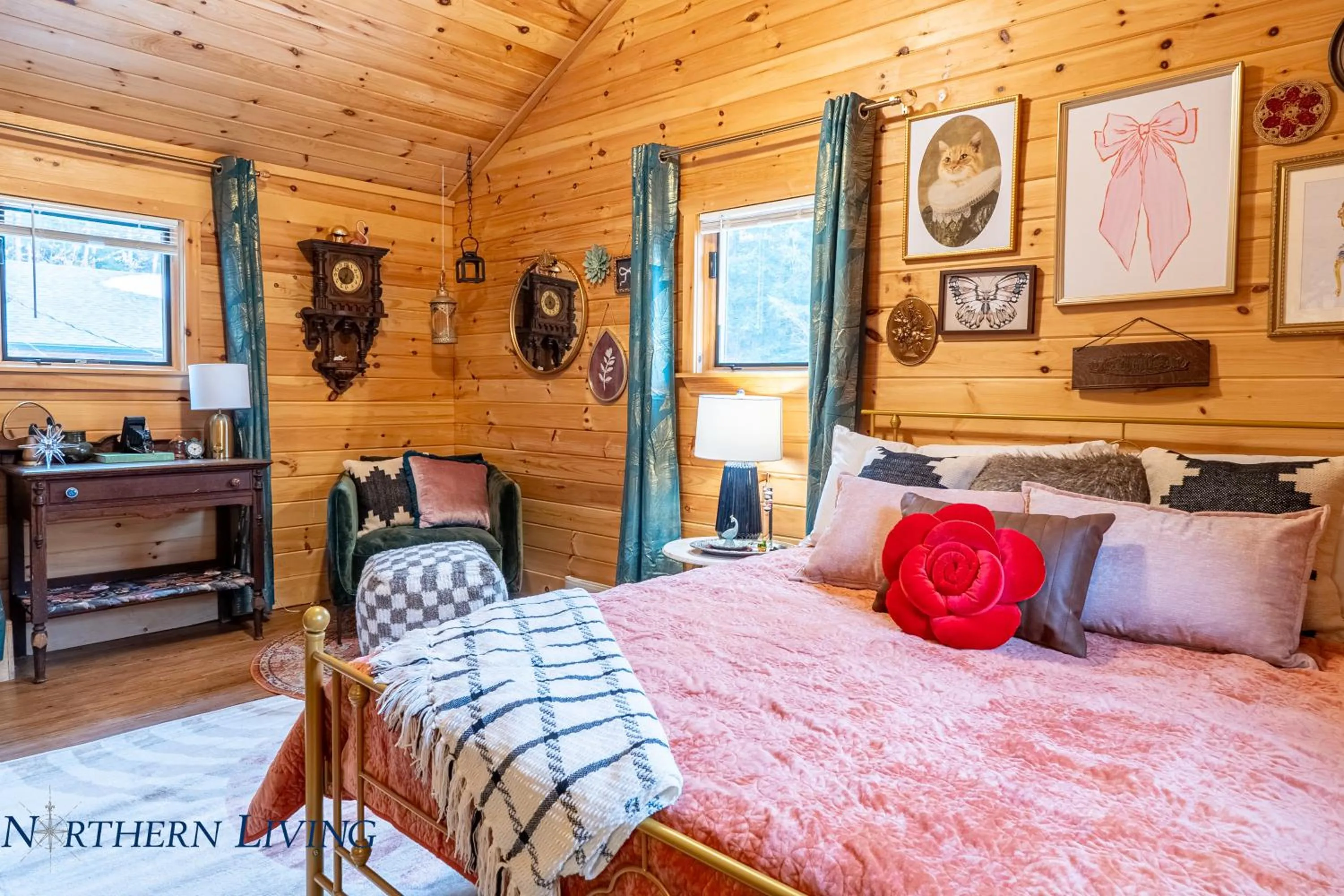 Bed in English Brook Cottages