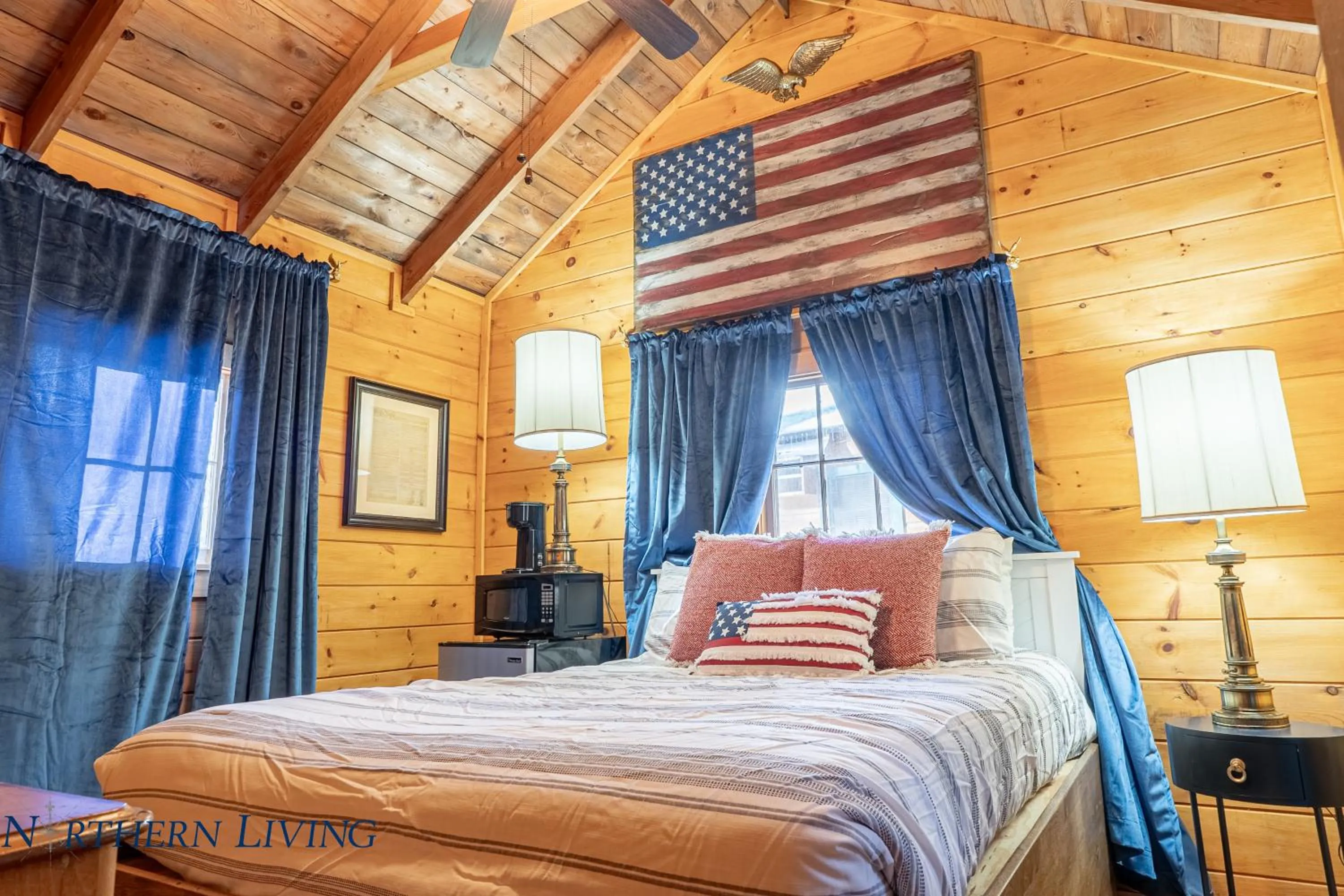 Bed in English Brook Cottages